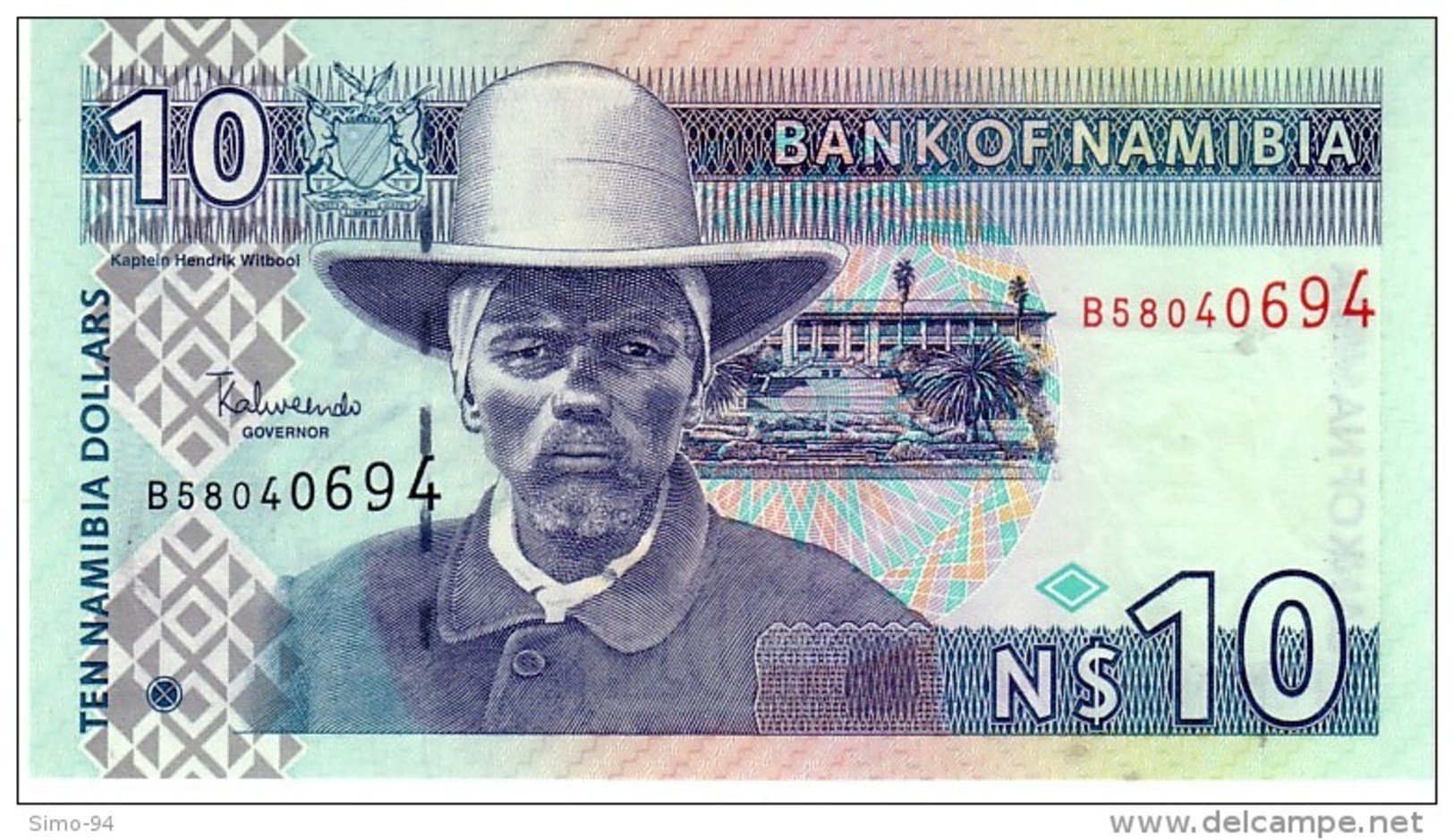 Namibia P.4c 10 Dollars 2001   Unc - Namibia