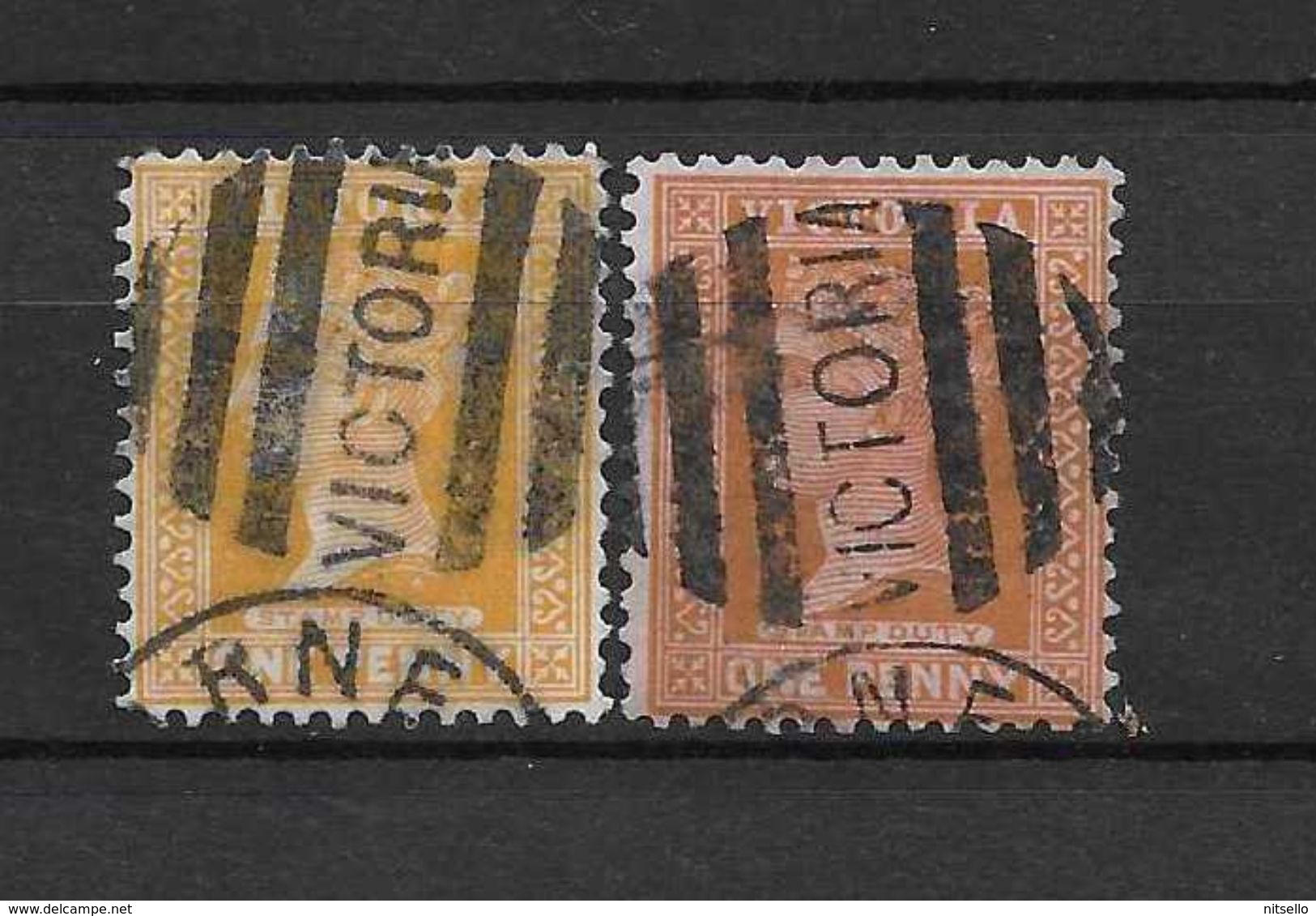 LOTE 1526   ///  (C006)  AUSTRALIA   VICTORIA - MATASELLO PARRILLA - Used Stamps