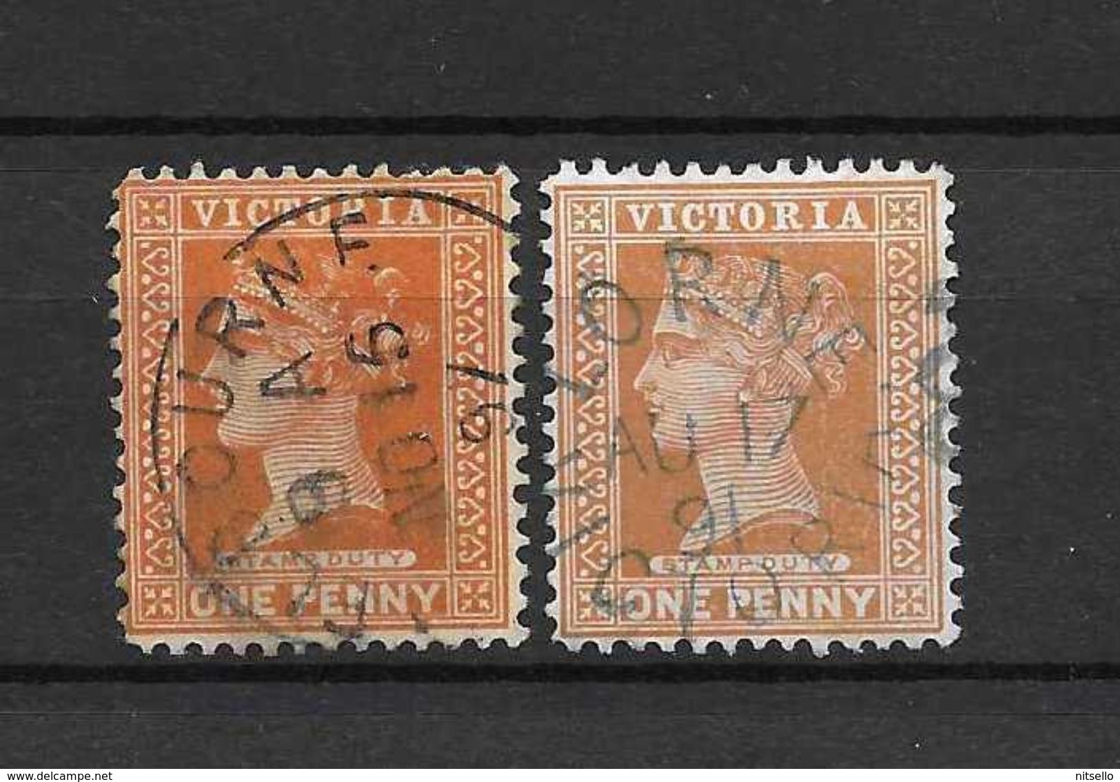 LOTE 1526   ///  (C006)  AUSTRALIA   VICTORIA   CON FECHADOR DE MELBOURNE - Used Stamps