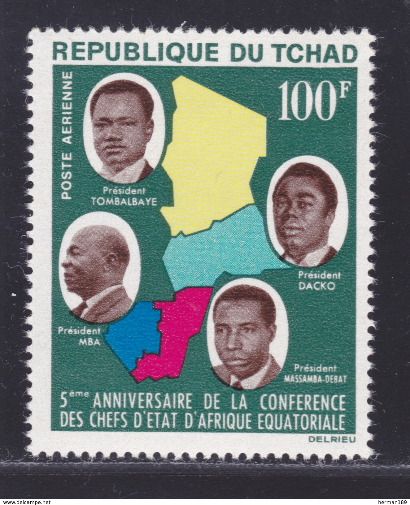 TCHAD AERIENS N°   16 ** MNH Neuf Sans Charnière, TB  (D2833) - Tchad (1960-...)