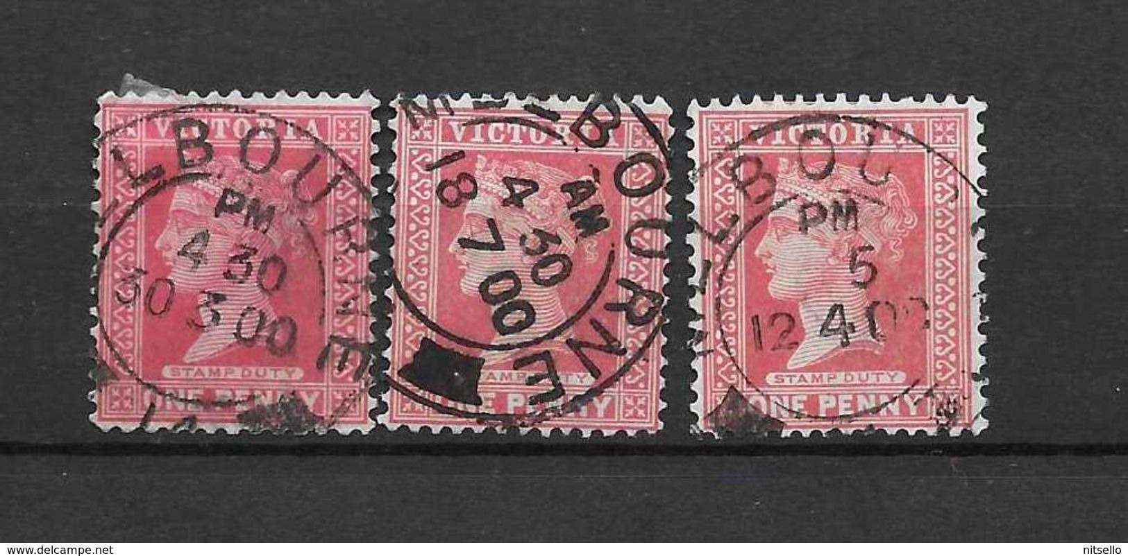 LOTE 1526   ///  (C020)  AUSTRALIA   VICTORIA    CON FECHADOR DE MELBOURNE - Used Stamps
