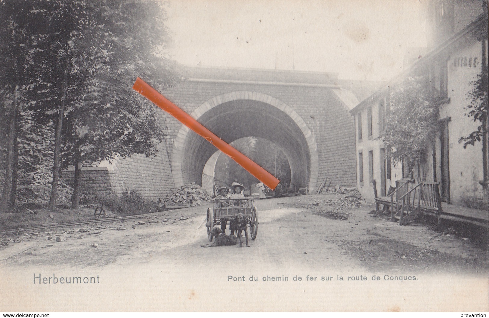 HERBEUMONT - Pont Du Chemin De Fer, La Route De Conques - Herbeumont