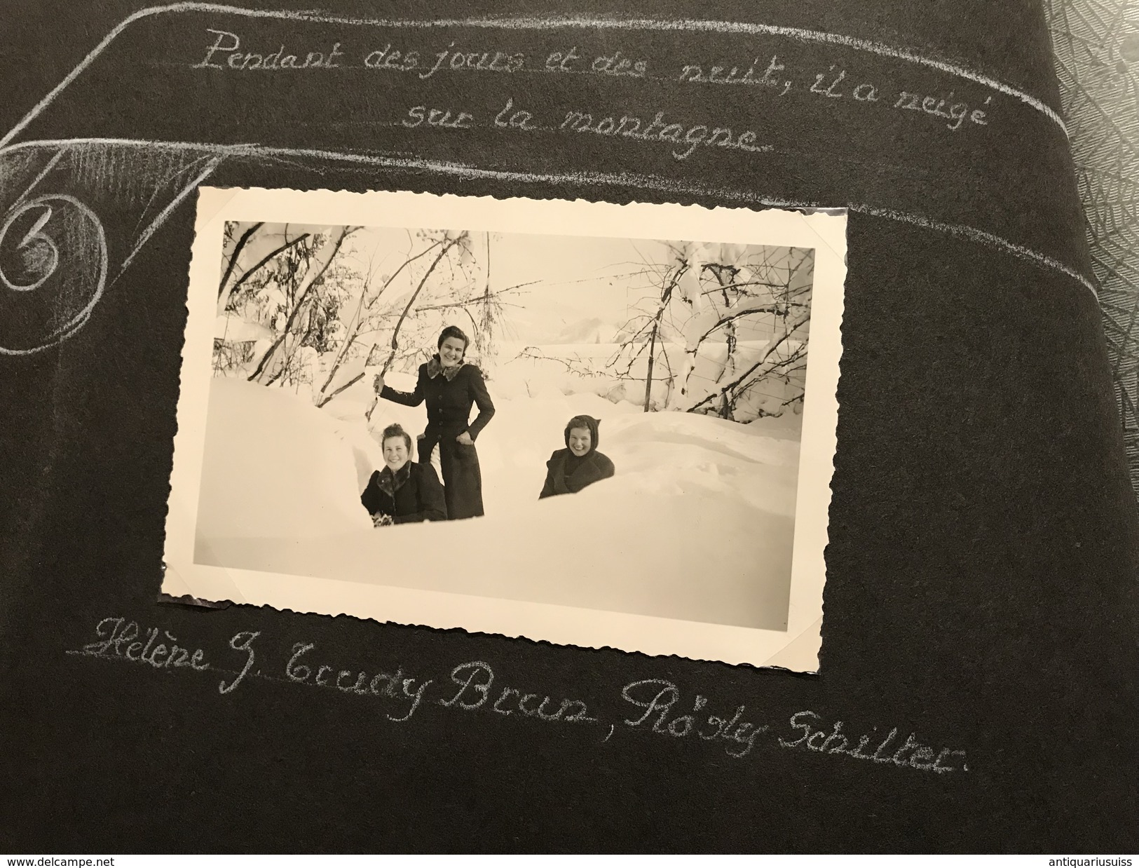 Album photo - Institut St-François de Sales - Châtel St-Denis  - 1940 - 1942 - Veveyse - Institut de jeunes filles