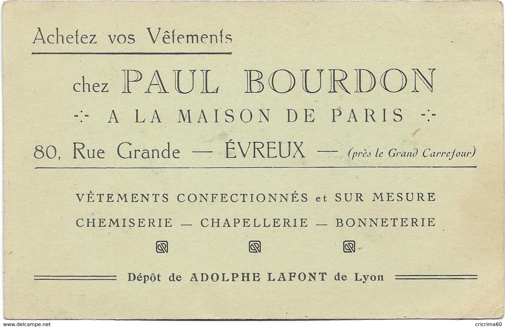 27 - EVREUX - A La Maison De Paris Paul BOURDON - Vue Prise Du Carrefour. Animée. - Evreux