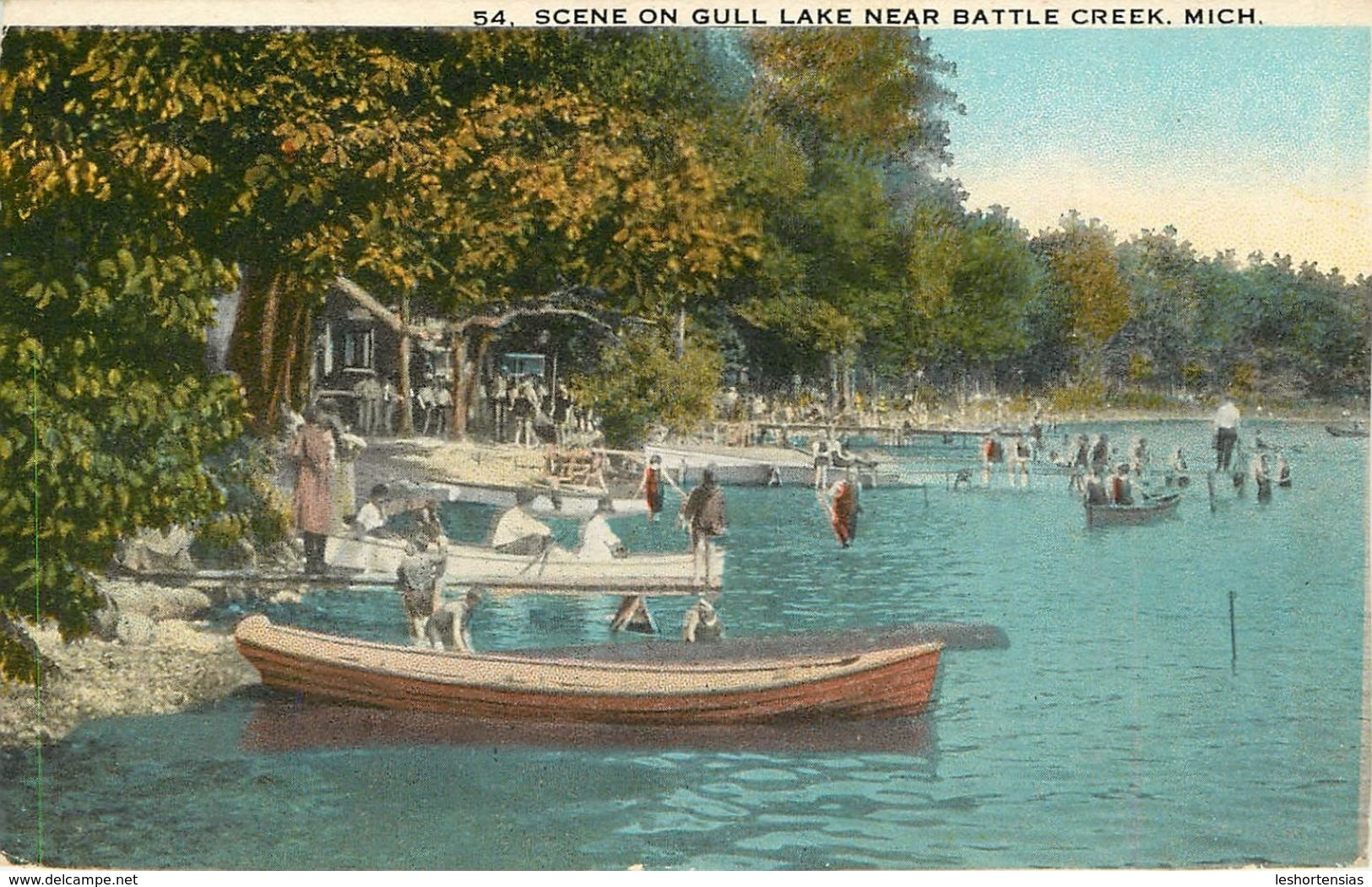 SCENE ON GULL LAKE NEAR BATTLE CREEK MICHIGAN - Autres & Non Classés