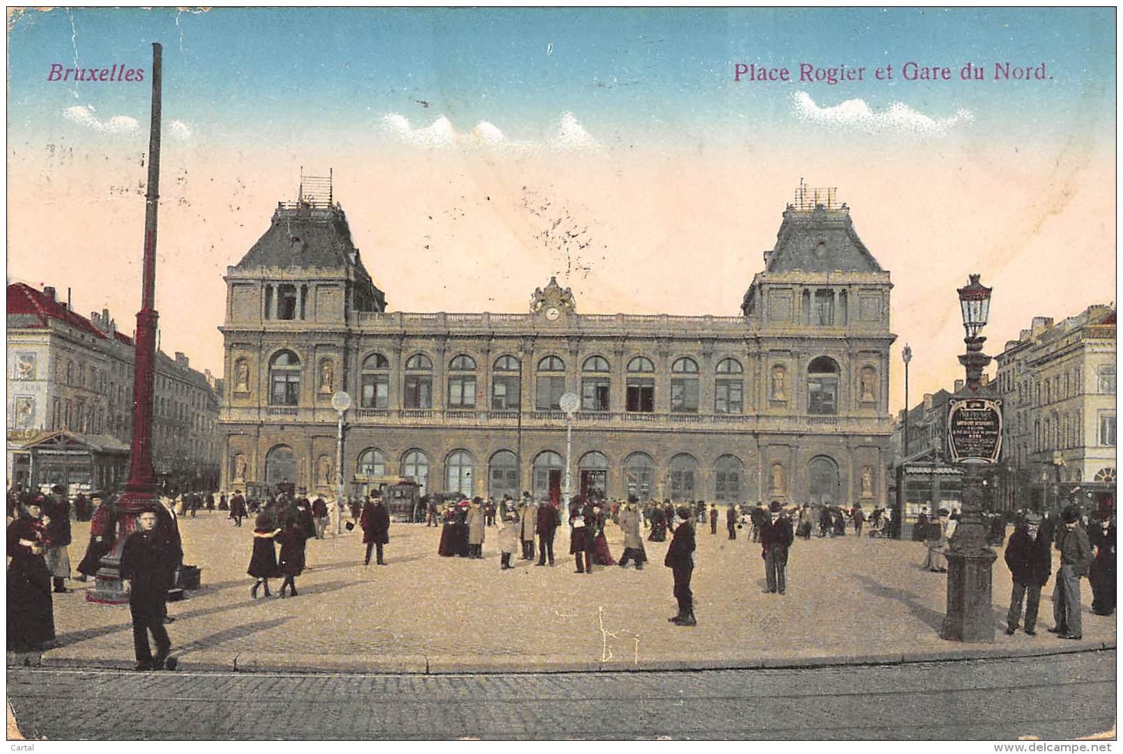 BRUXELLES - Place Rogier Et Gare Du Nord. - Marktpleinen, Pleinen