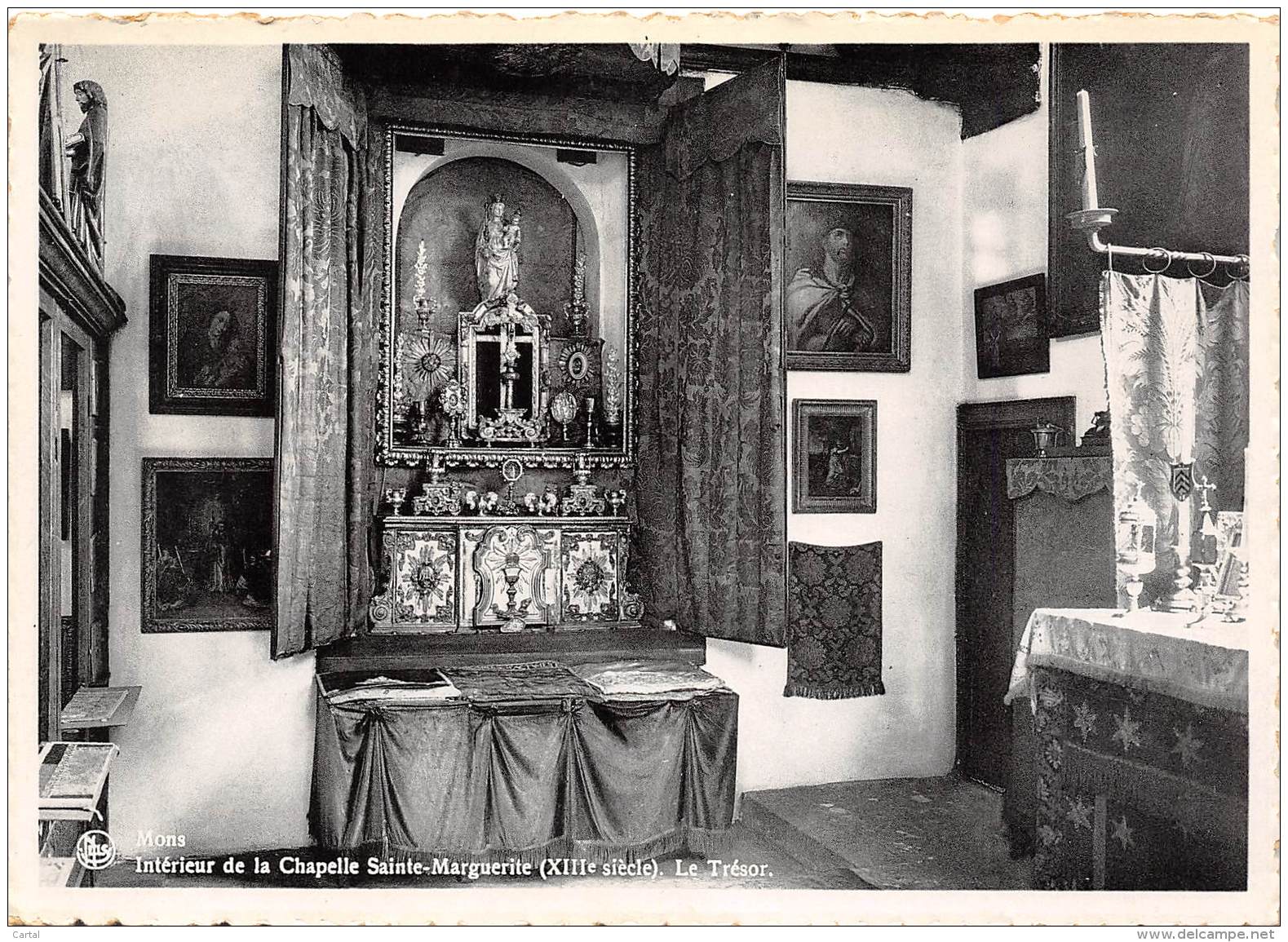 CPM - MONS - Intérieur De La Chapelle Sainte-Marguerite (XIIIe Siècle) - Le Trésor. - Mons