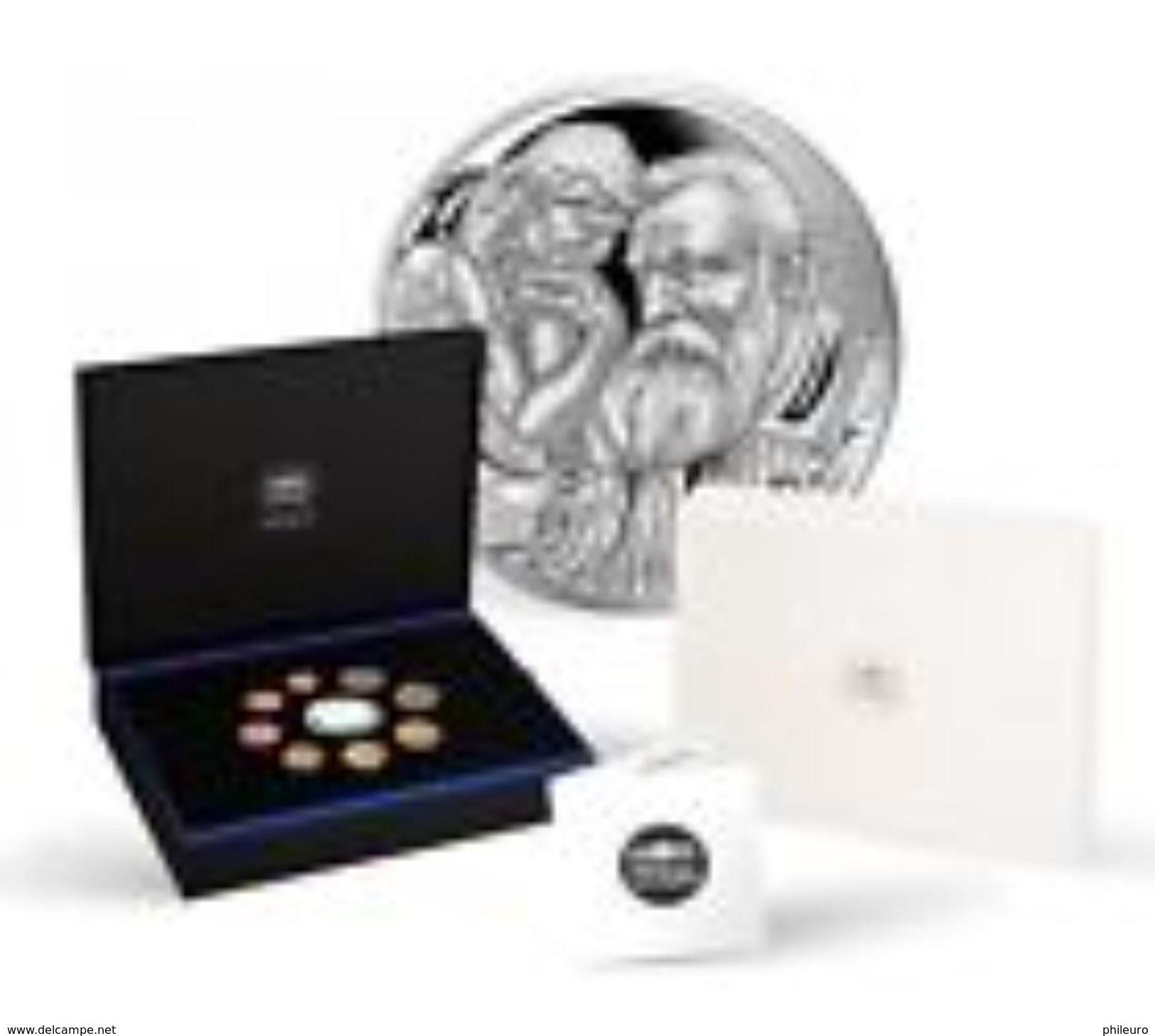 France 2017 : Coffret BE Des 9 Pièces (avec La 10€ En Argent "Rodin" 2016) - France