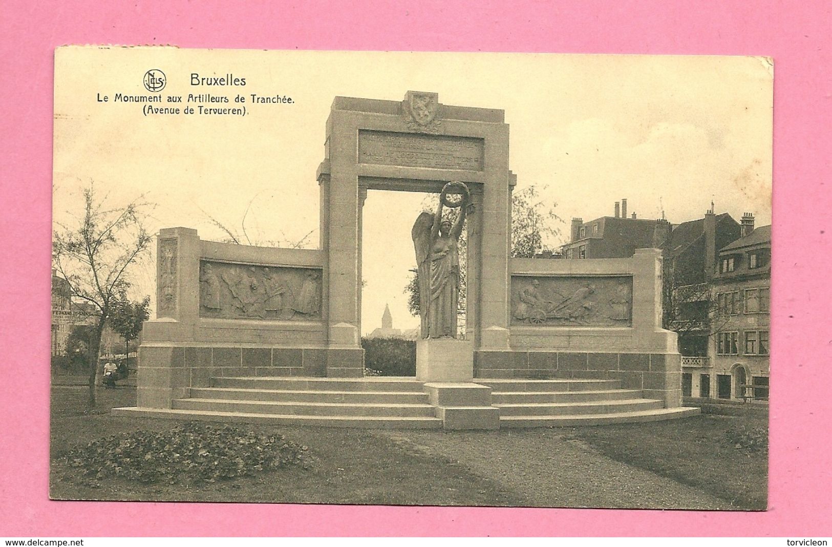 C.P. Bruxelles  =  Avenue  De Tervuren  :  Monument    Aux  Artilleurs  De Tranchée - Brussel (Stad)