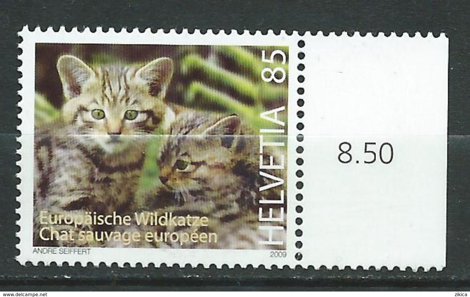 Switzerland/Suisse/Helvetia. 2009 European Wildcat.chat/cats/Katzen. MNH - Nuevos