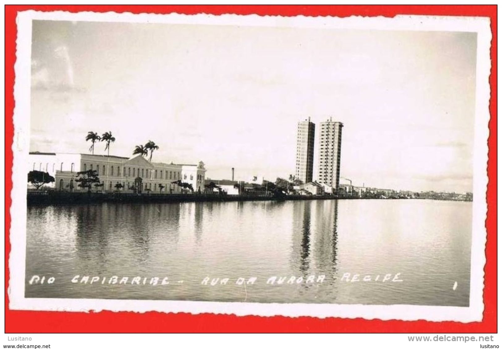 Recife - Rio Capibaribe - Rua Da Aurora - Real Photo Postcard Wessel ( 2 Scans ) Brasil Brazil - Recife