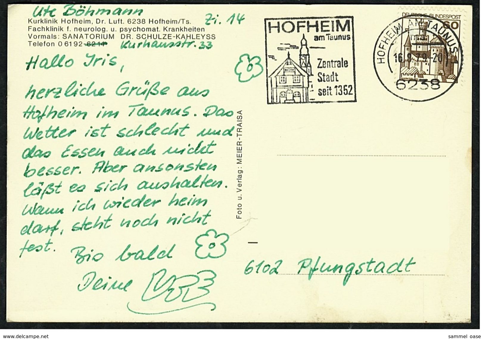 Hofheim / Taunus  -  Kurklinik  -  Mehrbild-Ansichtskarte Ca. 1979    (7937) - Hofheim