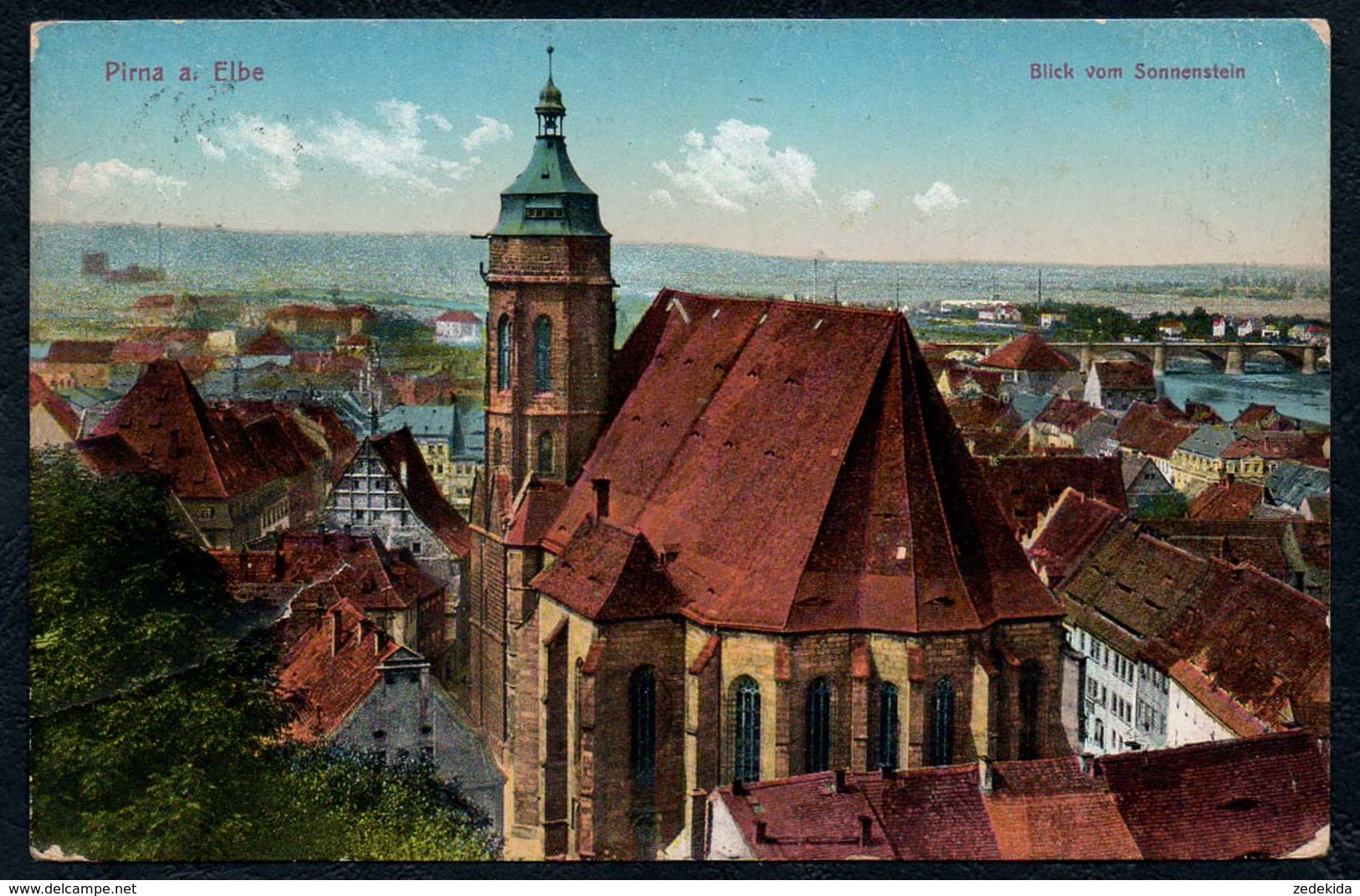 A9806 - Pirna - Blick Vom Sonnenstein - Feldpost 1915 - Brück & Sohn 15222 - Pirna