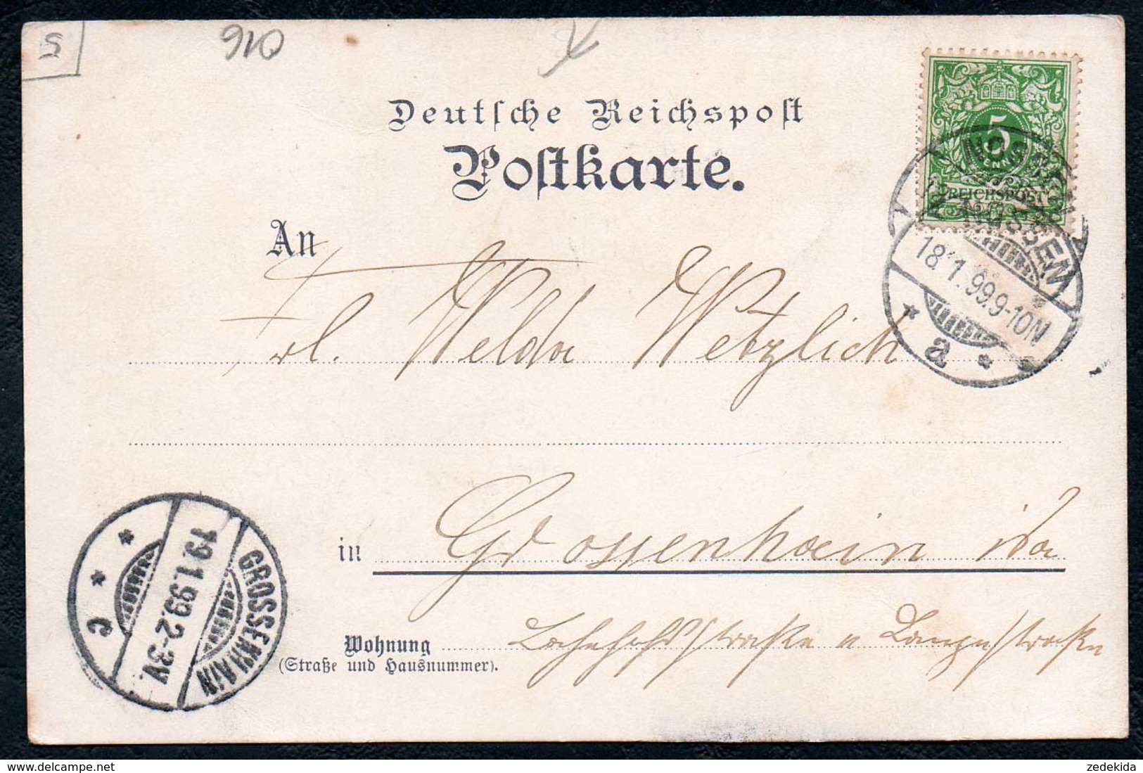 A9812 - Gruß Aus Nossen - Burg Schloß - Gel 1899 - Nossen