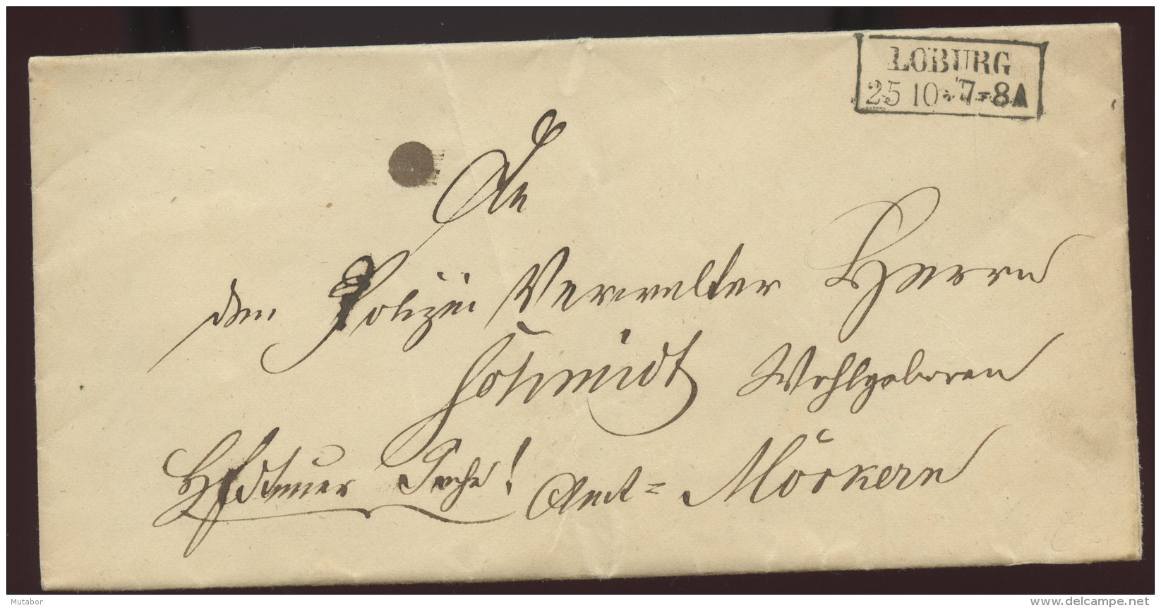 1861 LOBURG Bf N. Möckern - Prephilately