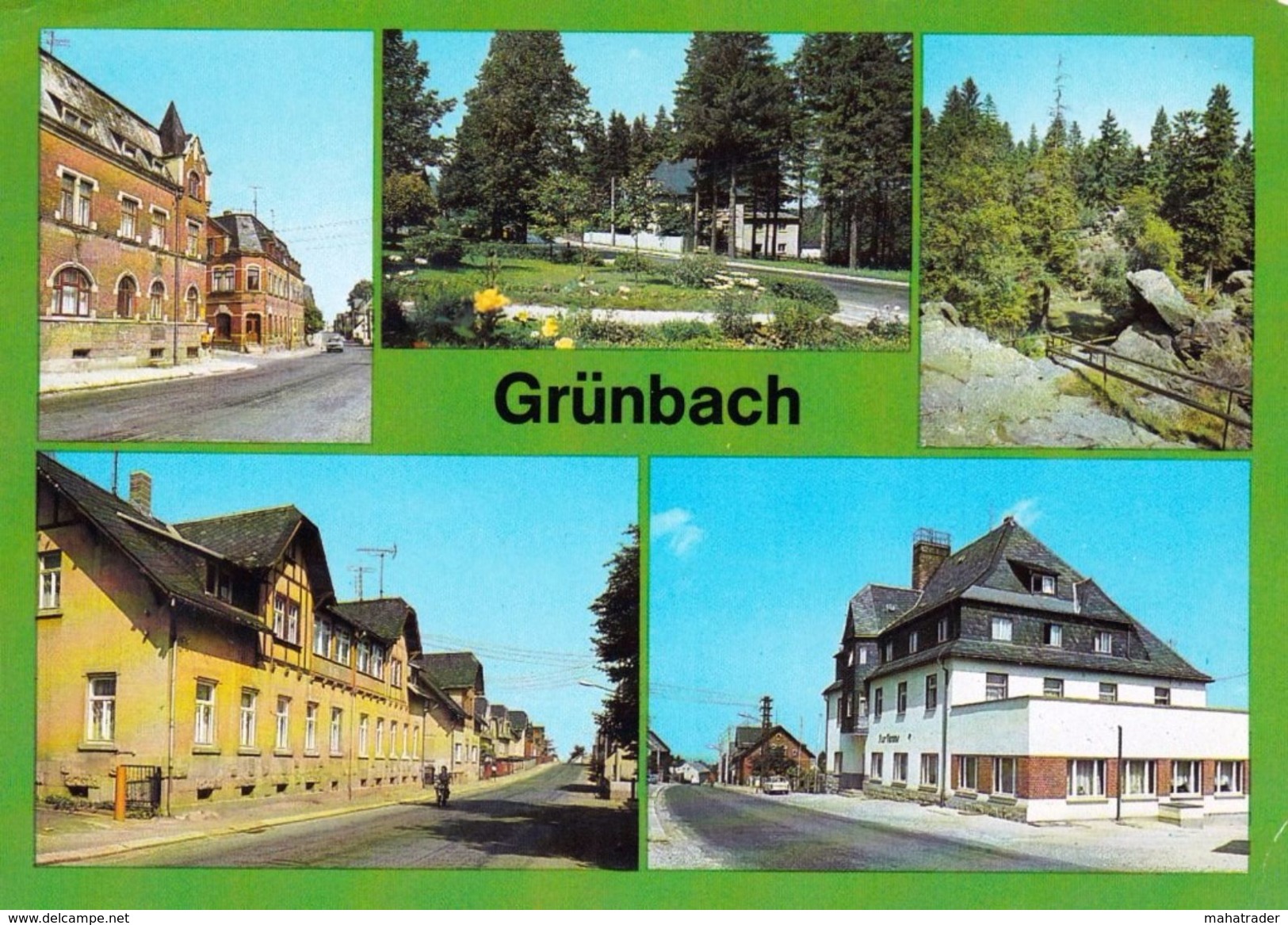 Germany Deutschland - Grünbach Kreis Auerbach - Mehrbildkarte Multi View - Auerbach (Vogtland)