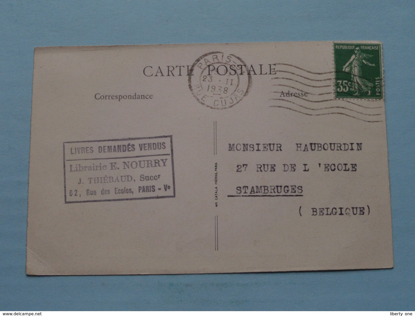 Rue Des ECOLES ( Près Le Boulevard Saint-Michel ) Stamp E. NOURRY ( Catala ) Anno 1938 ( Zie Foto's Voor Detail ) ! - Other & Unclassified