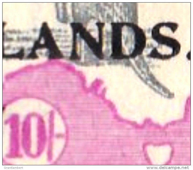 N. W. Pacific Islands 1919 Kangaroo 10/- 3rd Watermark Used - Listed Variety - Papoea-Nieuw-Guinea