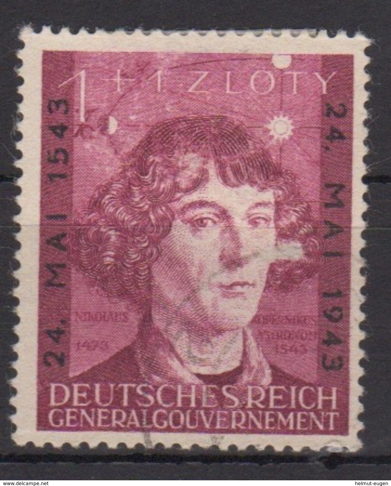 Deutsches Reich (Generalgouvernement) / 400. Todestag Von Nikolaus Kopernikus /  MiNr.: 104 - Ungebraucht