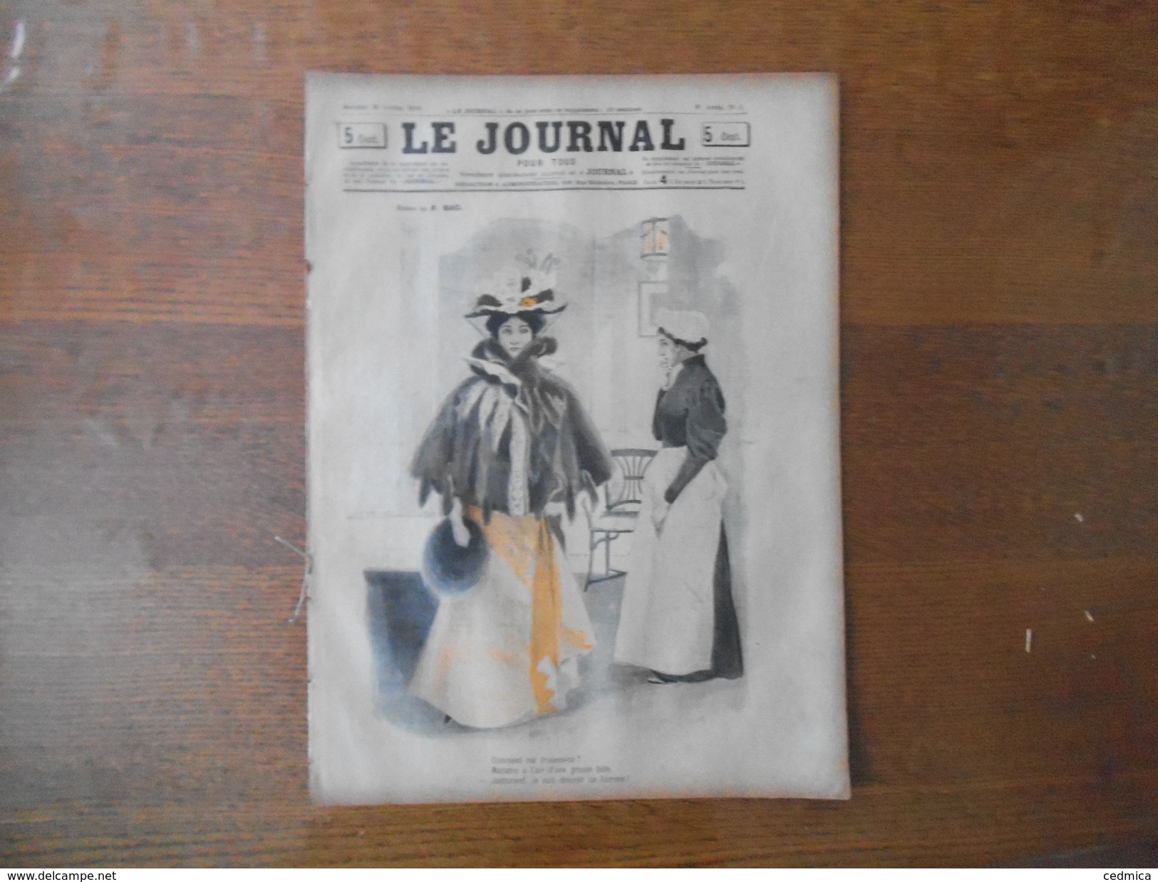 LE JOURNAL DU 22 JANVIER 1896 DESSINS DE F. BAC ,DUFOUR,GEORGE GRELLET ,BOICHARD CHANSON DES INGENUES,L.BERYL,PUBLICITES - Revues Anciennes - Avant 1900