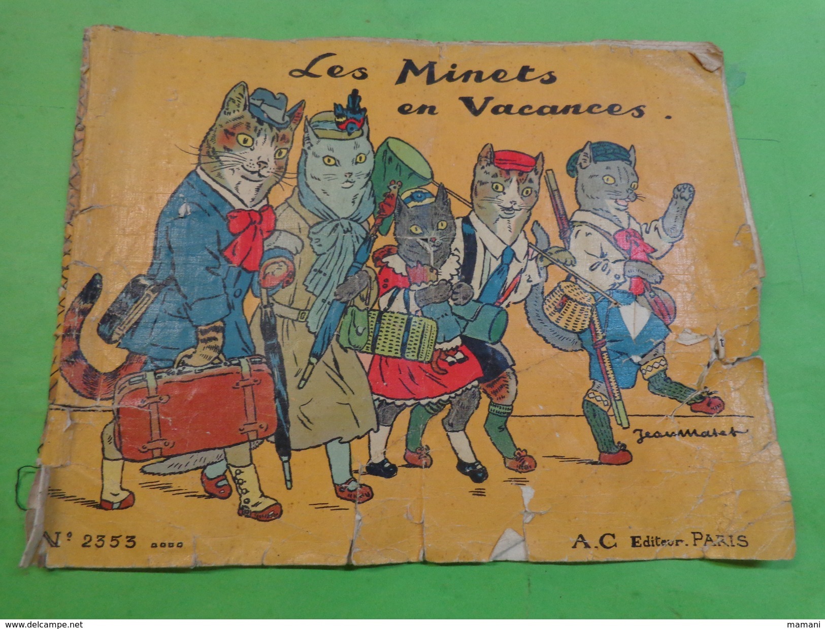 Les Minets En Vacances N°2353 AC Editeur Paris Illustrateur Jean Maset -animaux Humanises - Otros & Sin Clasificación
