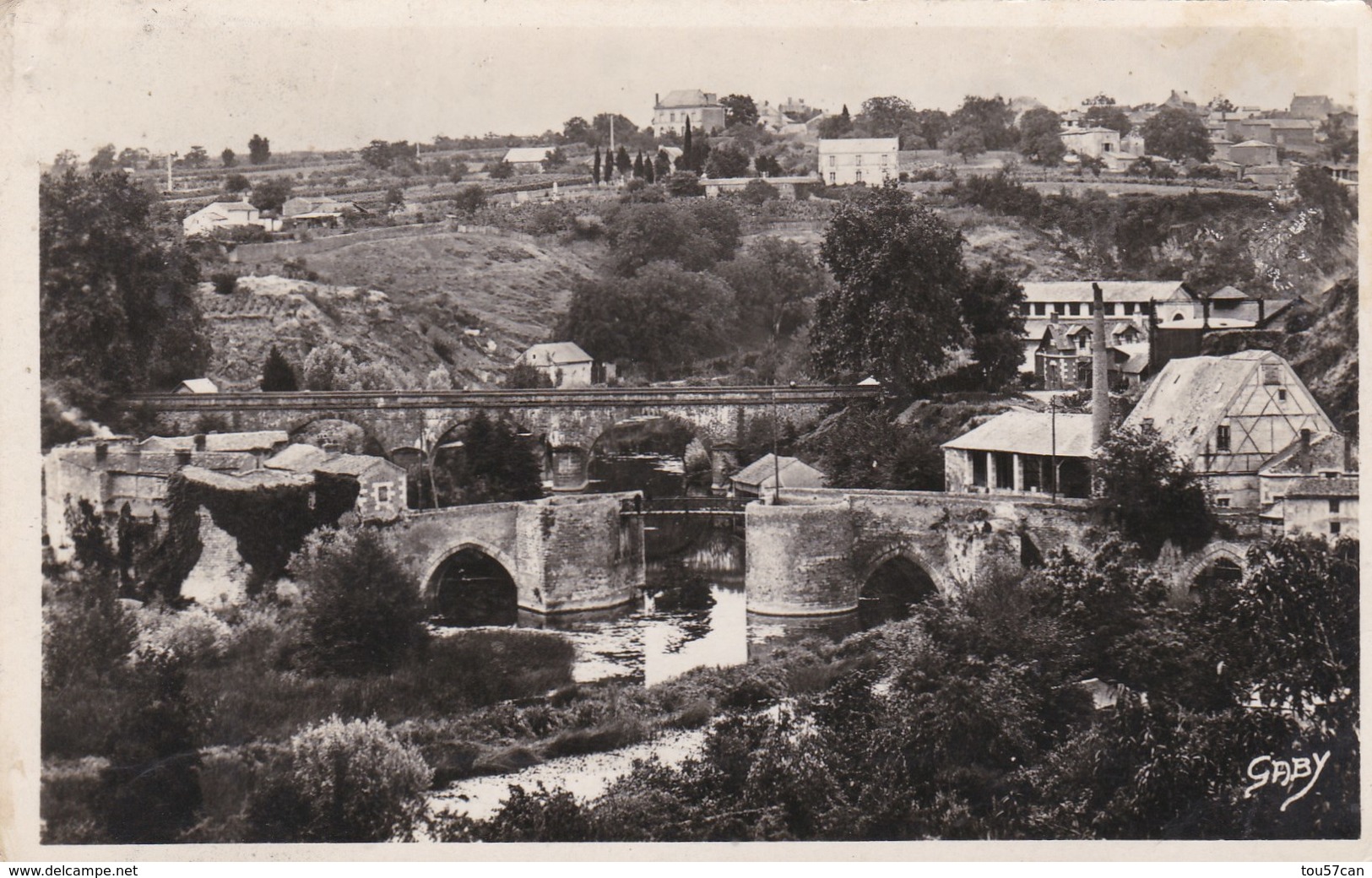 THOUARS - DEUX SEVRES -  (79) - CPA DE 1943 - BEL AFFRANCHISSEMENT POSTAL. - Thouars