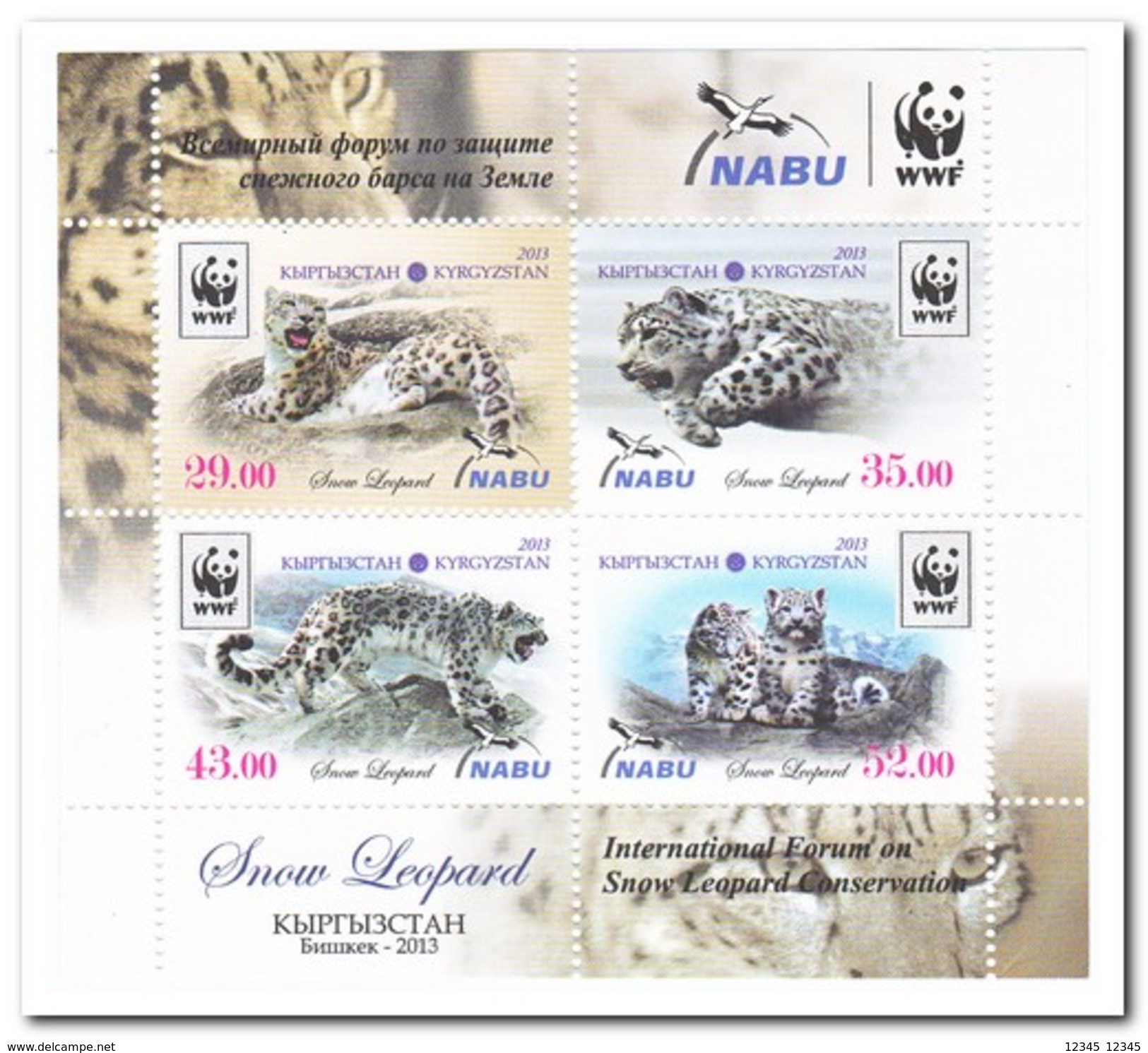 Kirgistan 2013, Postfris MNH, WWF - Kirgizië