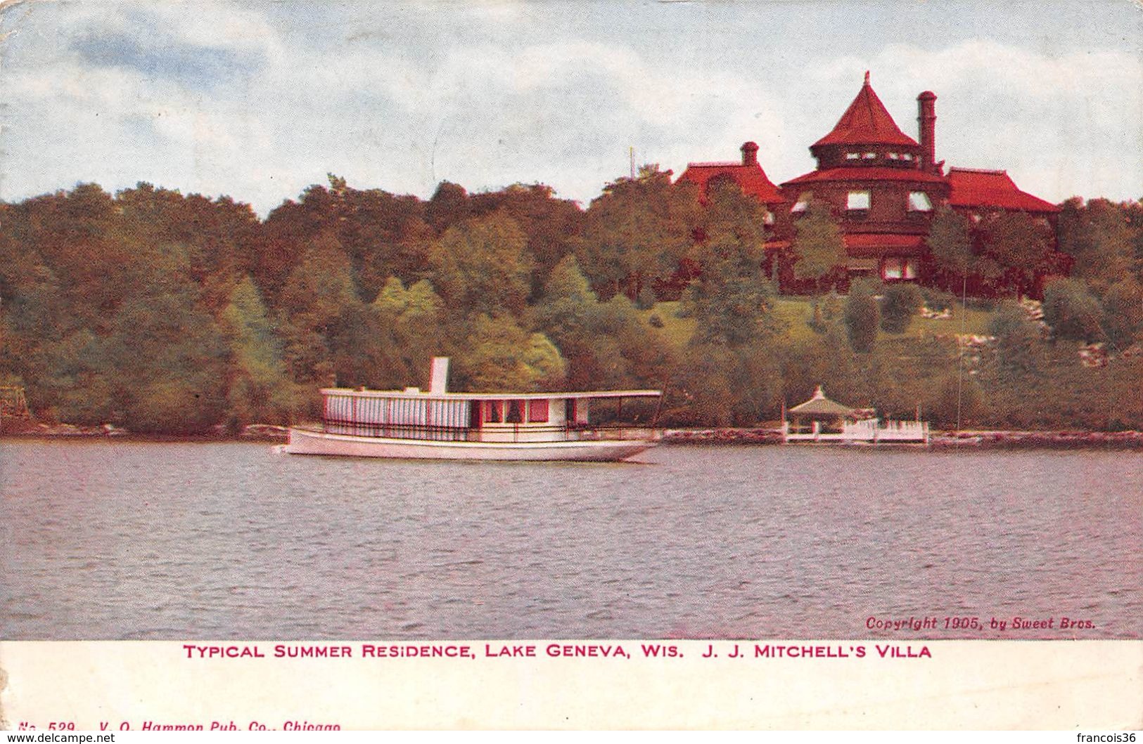 USA - Lake Geneva - J. J. Mitchell's Villa - Typical Summer Residence - Autres & Non Classés