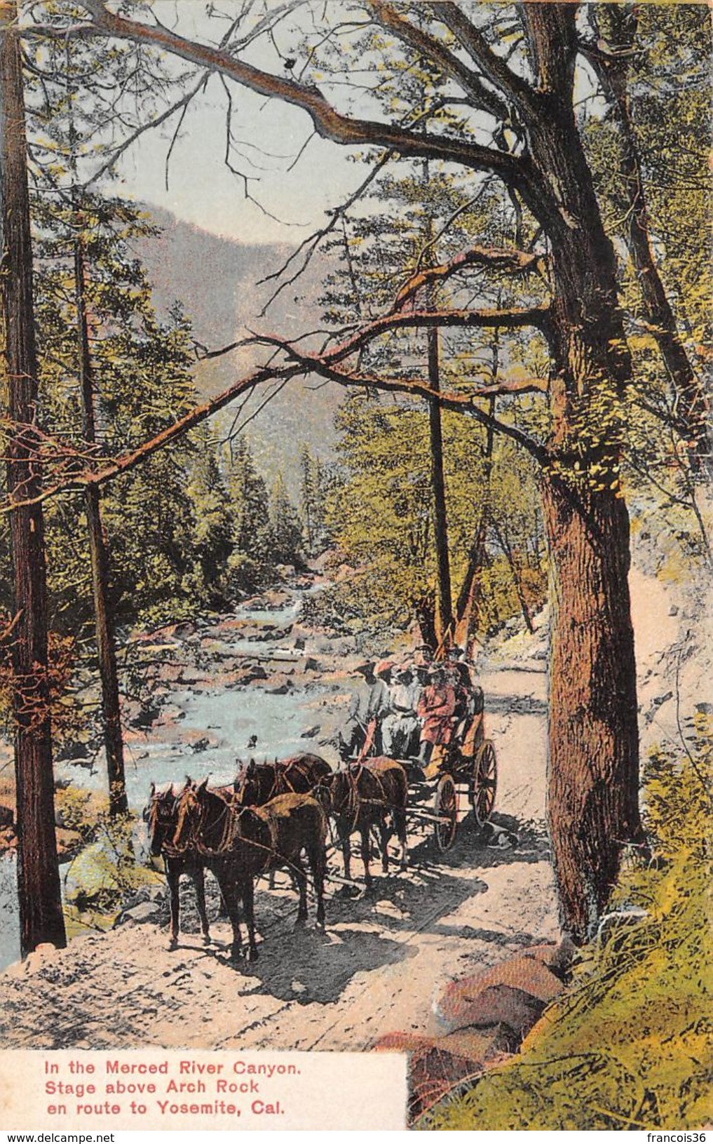 USA - In The Merced River Canyon - Stage Above Arch Rock En Route To Yosemite - Yosemite