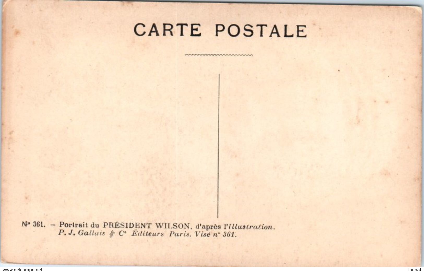 Président Wilson - Politische Und Militärische Männer