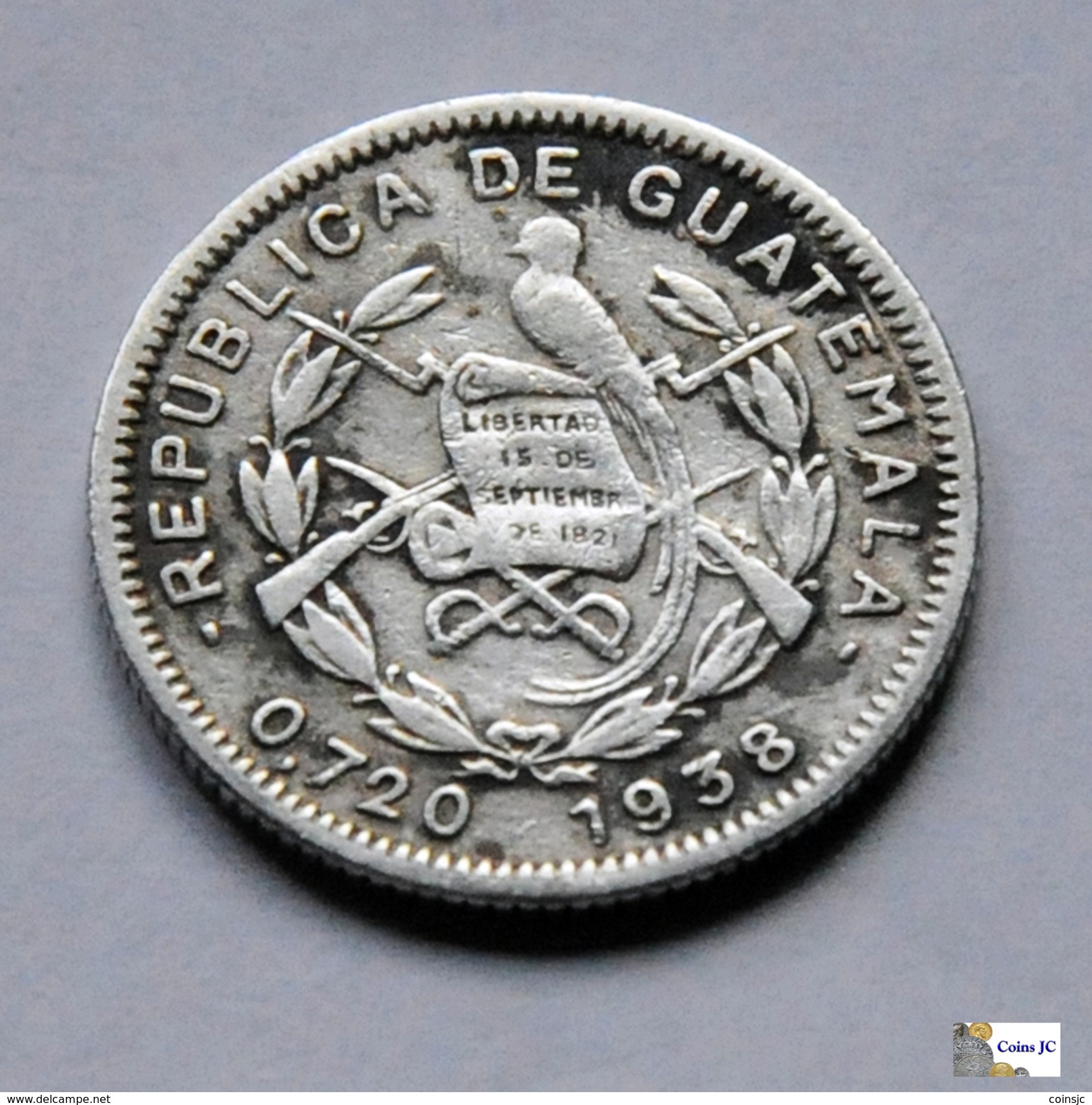 Guatemala - 5 Centavos - 1938 - Guatemala