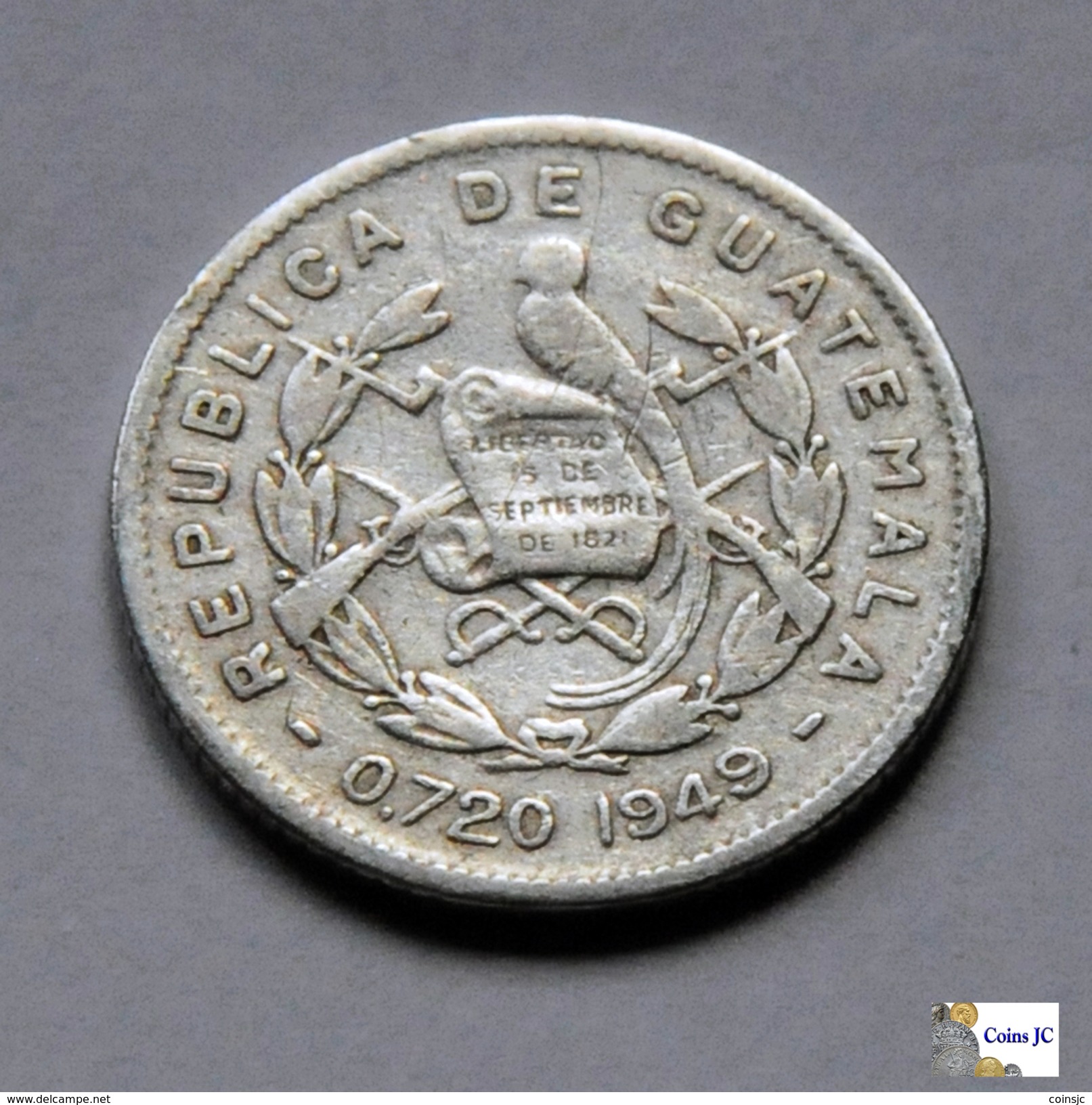 Guatemala - 5 Centavos - 1949 - Guatemala