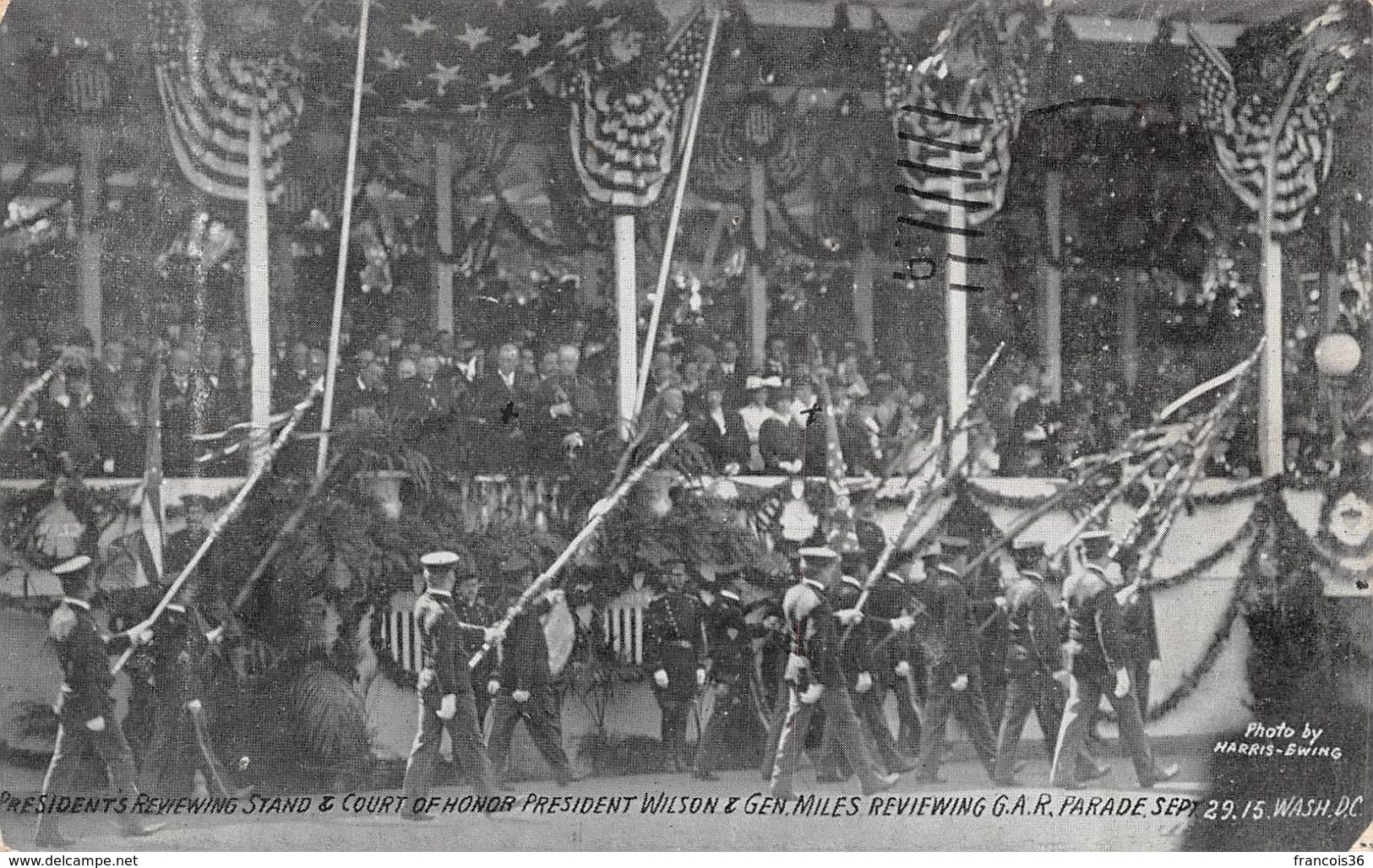 USA - Washington DC - G.A.R. Parade September 29-15 - President's Reviewing Stand & Court Of Honor - President Wilson - Washington DC