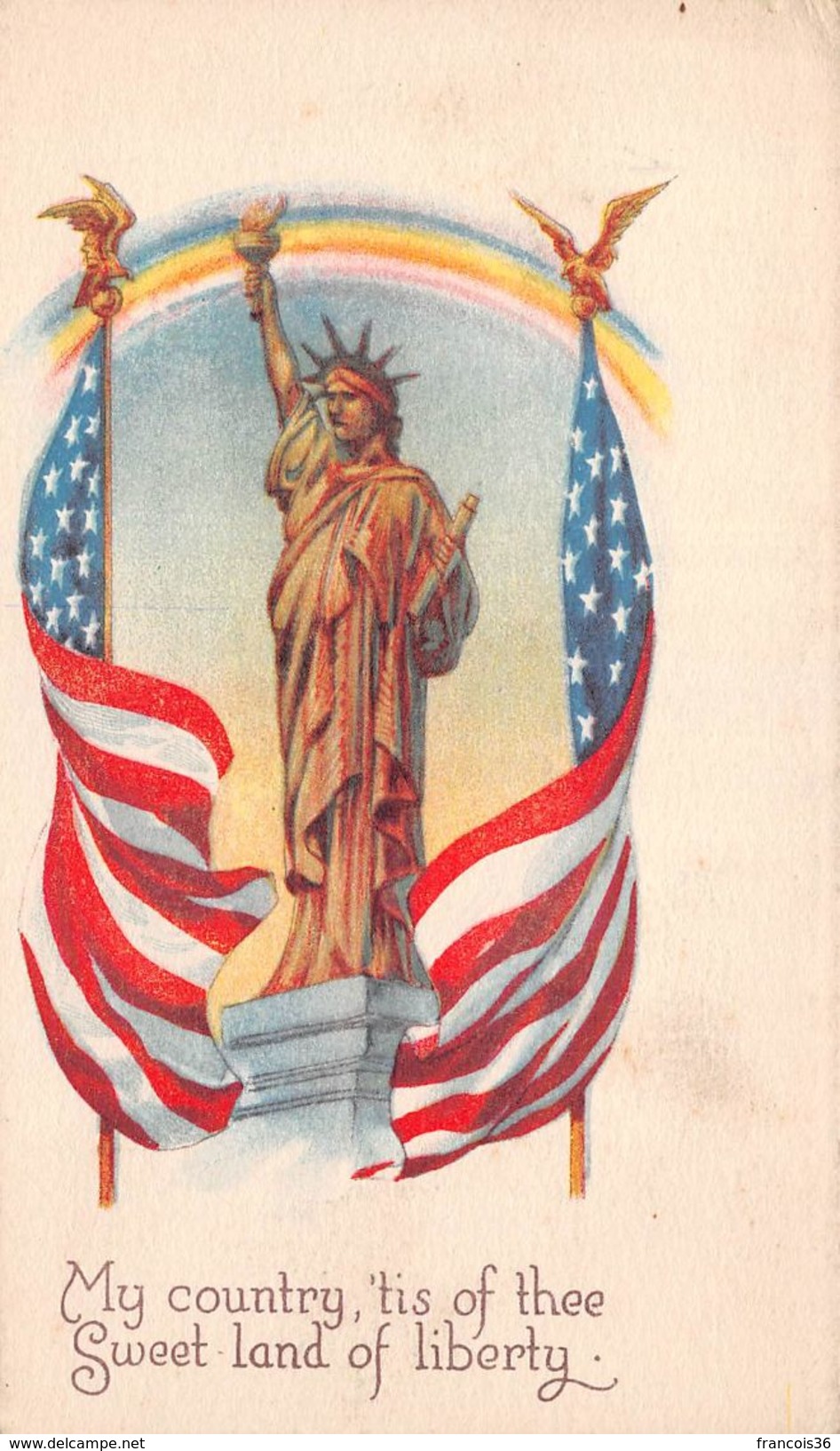 USA - My Country Sweet Land Of Liberty - Statue Of Liberty - Illustration - Autres & Non Classés