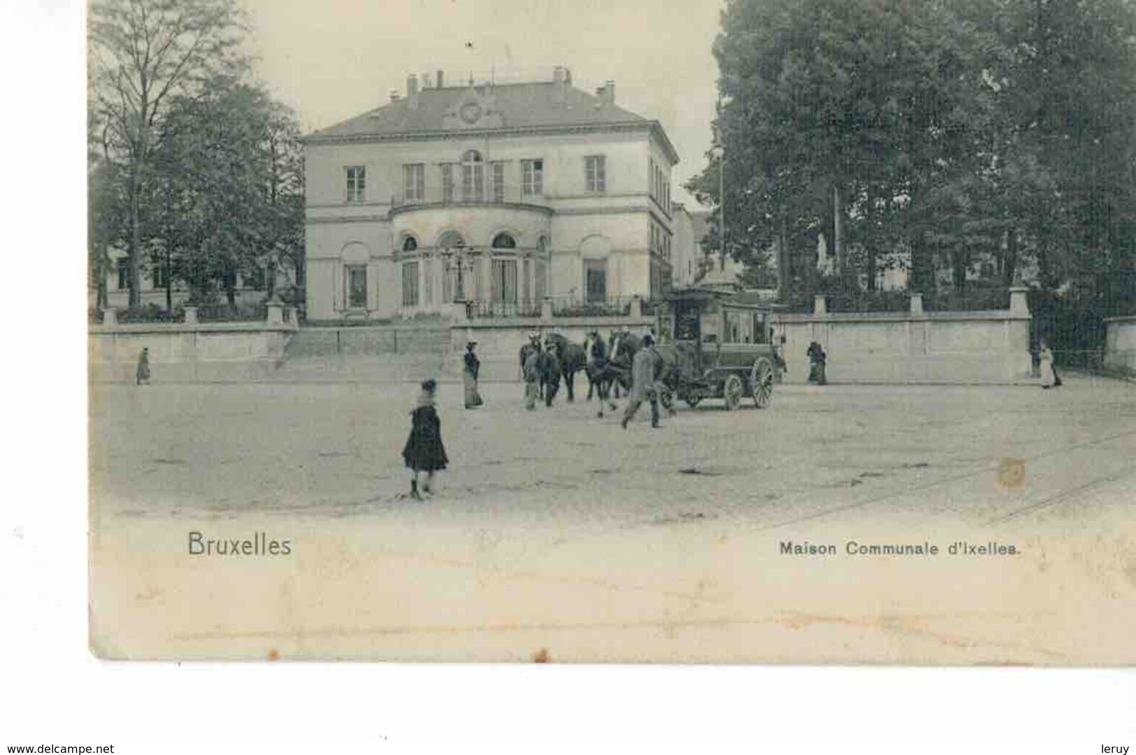 Ixelles - Maison Communale Avec Attelage - Nahverkehr, Oberirdisch