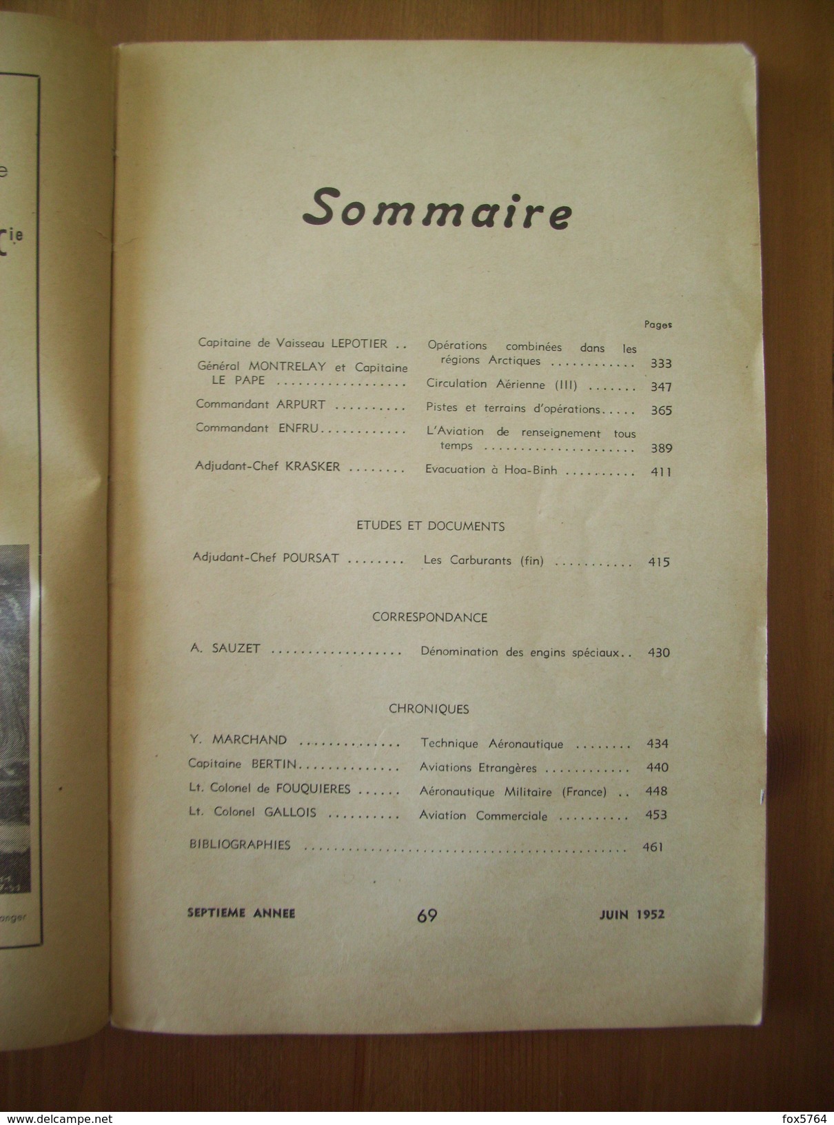 INDOCHINE / ARMEE DE L'AIR / REVUE DES FORCES AERIENNES FRANCAISES / JUIN 1952 / ORIGINAL - Français