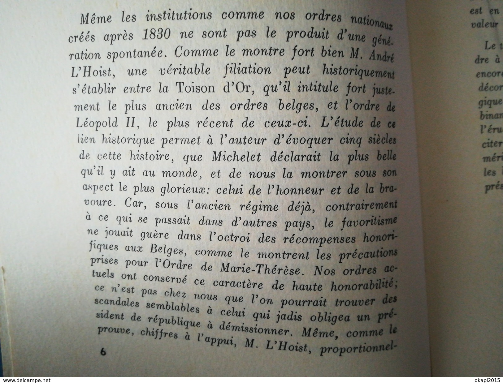 DE LA TOISON D OR À L ORDRE DE LEOPOLD  II   HISTOIRE DES ORDRES DÉCORATIONS  DISTINCTIONS  EN BELGIQUE -  ANNÉE 1939