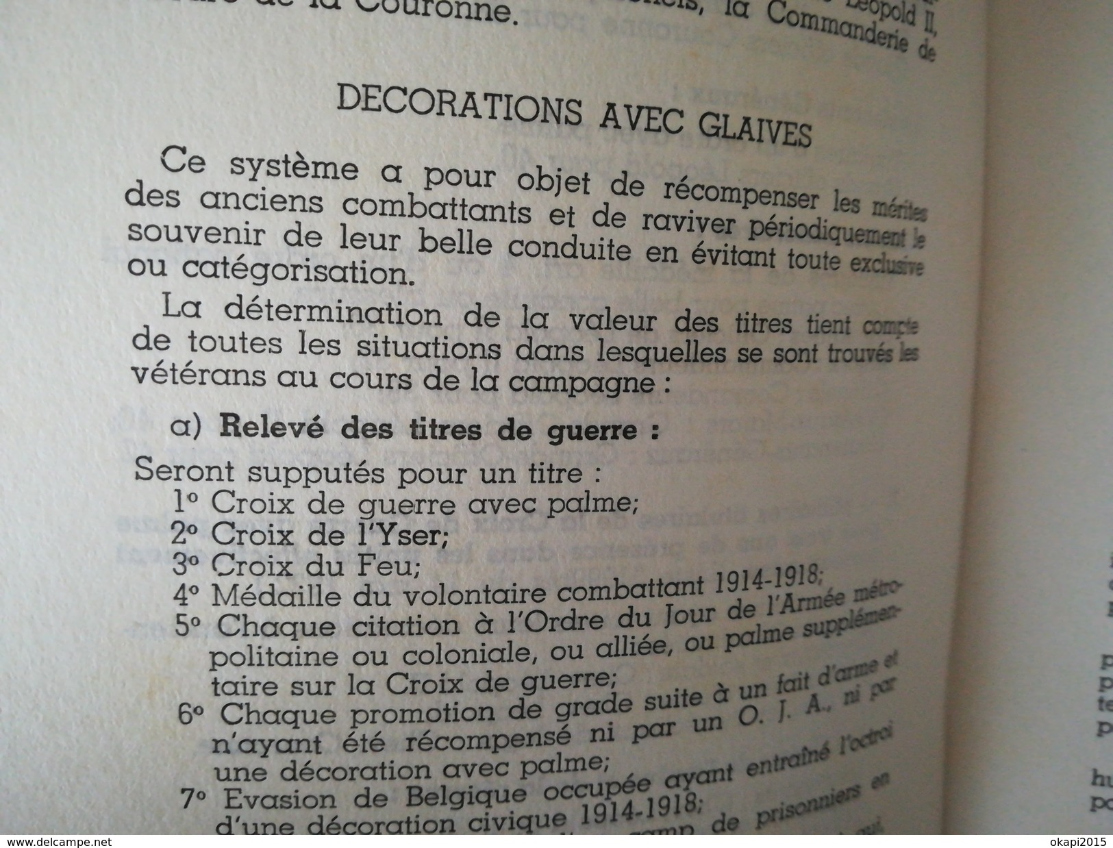 DE LA TOISON D OR À L ORDRE DE LEOPOLD  II   HISTOIRE DES ORDRES DÉCORATIONS  DISTINCTIONS  EN BELGIQUE -  ANNÉE 1939