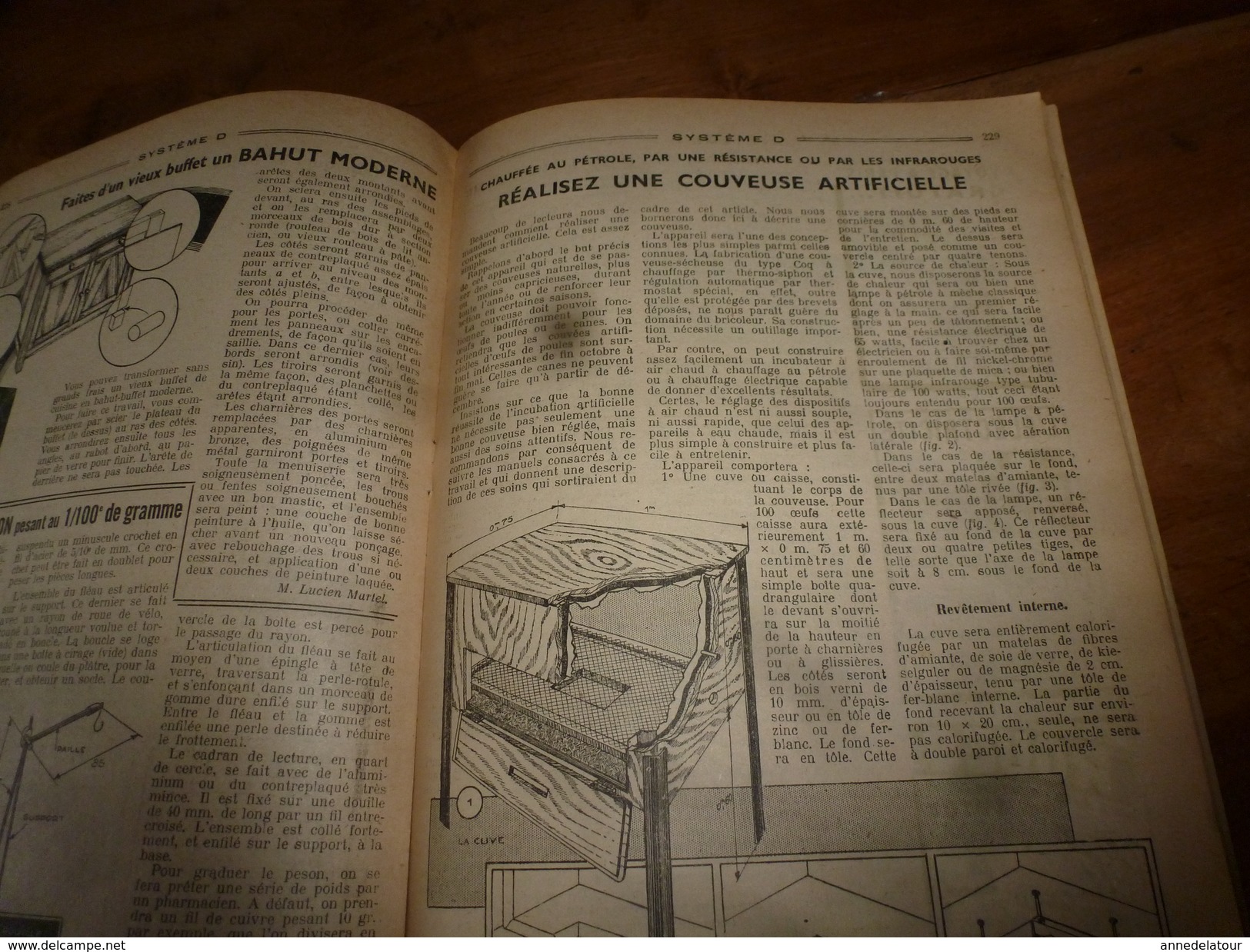 1949 Tout Le Système D :Faire --> Cyclo-Moteur 2 pl;Pyrograveur;Lanterne-sécurité,Cloture de terrain,Couveuse artif;etc