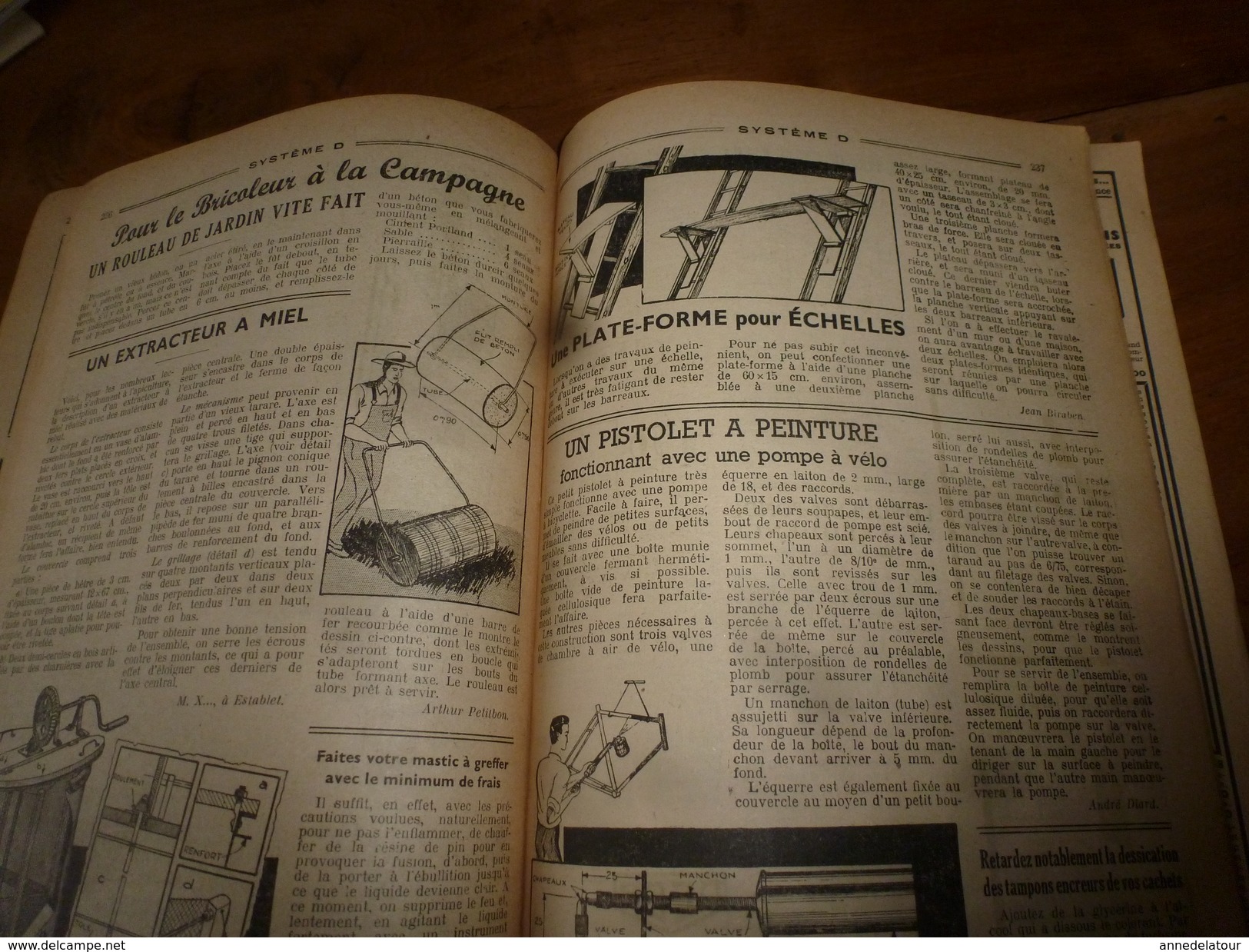 1949 Tout Le Système D :Faire --> Cyclo-Moteur 2 pl;Pyrograveur;Lanterne-sécurité,Cloture de terrain,Couveuse artif;etc