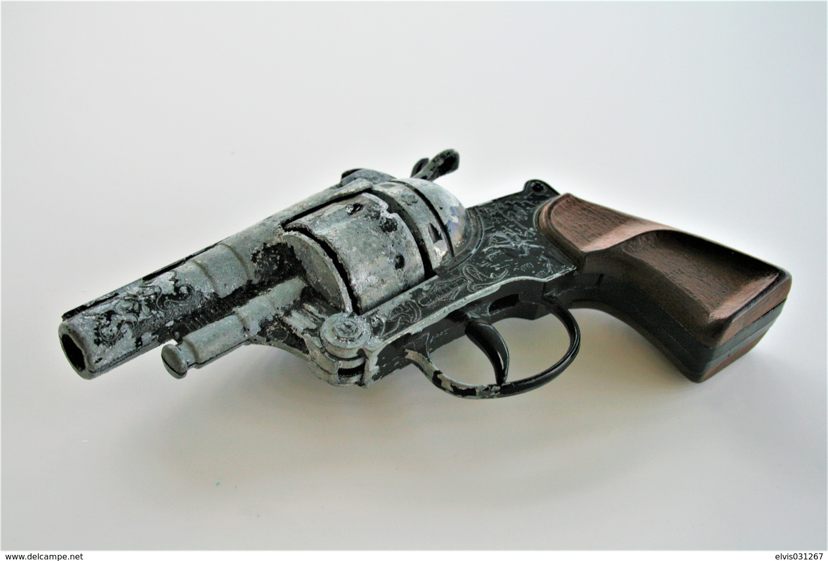 Vintage TOY GUN : GONHER N°74 - L=16cm - 19??s - Made In Spain - Keywords : Cap Gun - Cork - Rifle - Revolver - Pistol - Decotatieve Wapens