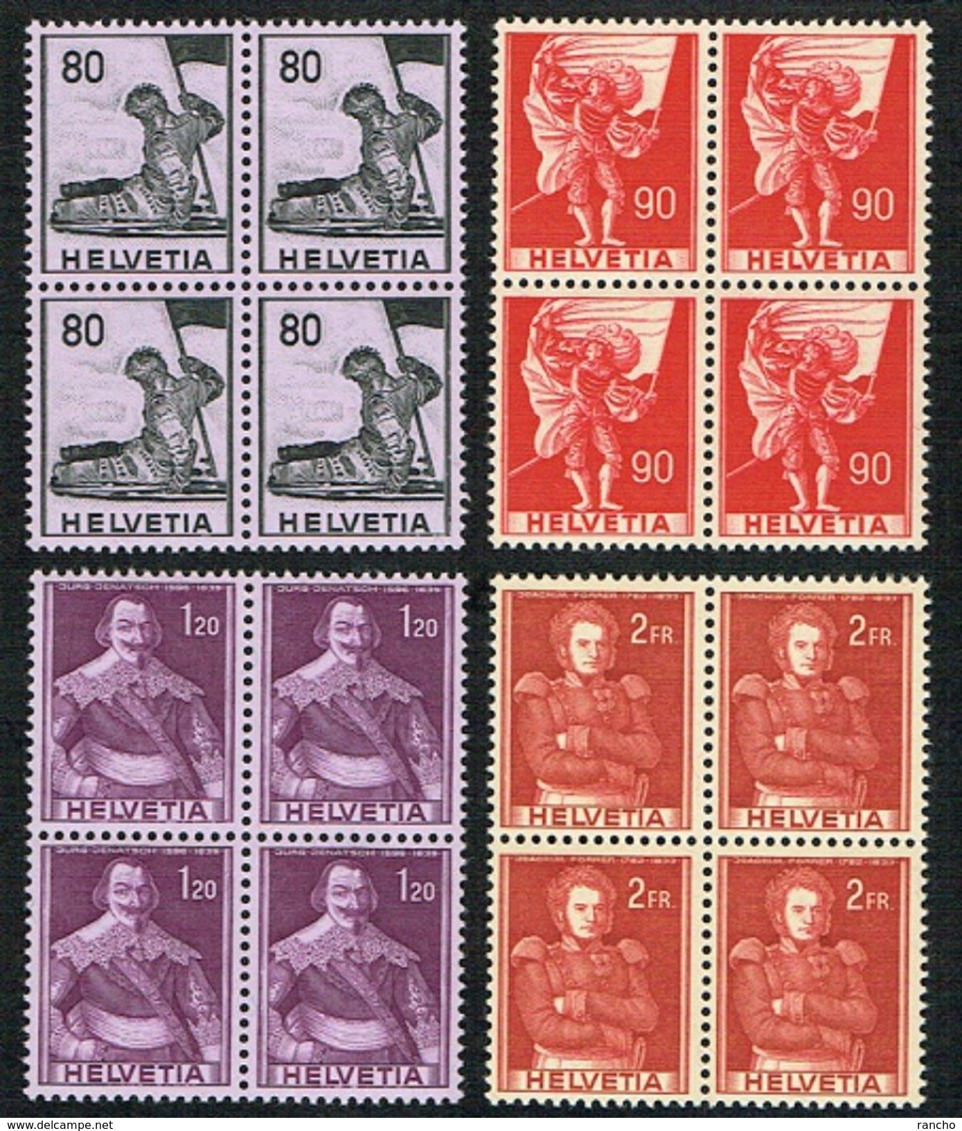 ** SERIE BLOCS DE 4 TIMBRES COLLECTIONS NEUFS 1958 C/.S.B.K. Nr:339/342. Y&TELLIER Nr:612/615. MICHEL Nr:683/686.** - Unused Stamps