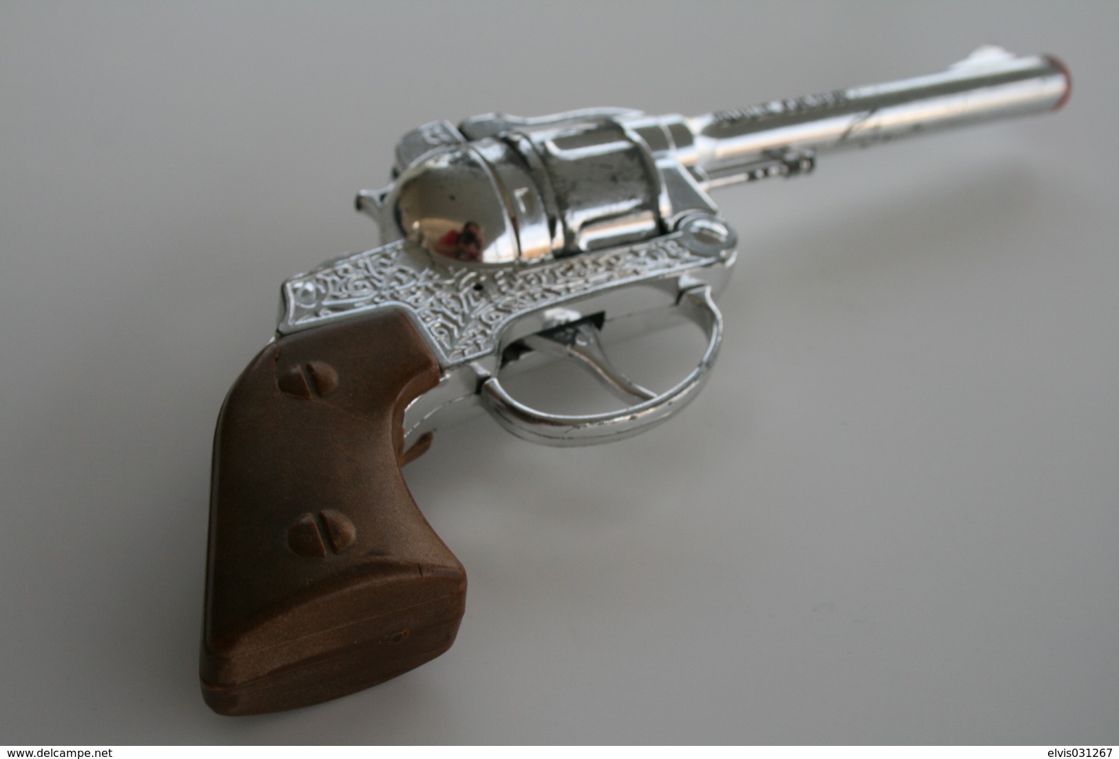 Vintage TOY GUN : LONE STAR SUPER COWBOY - L=16cm - 19??s - keywords : Cap Gun - Cork gun - Rifle - Revolver - Pistol