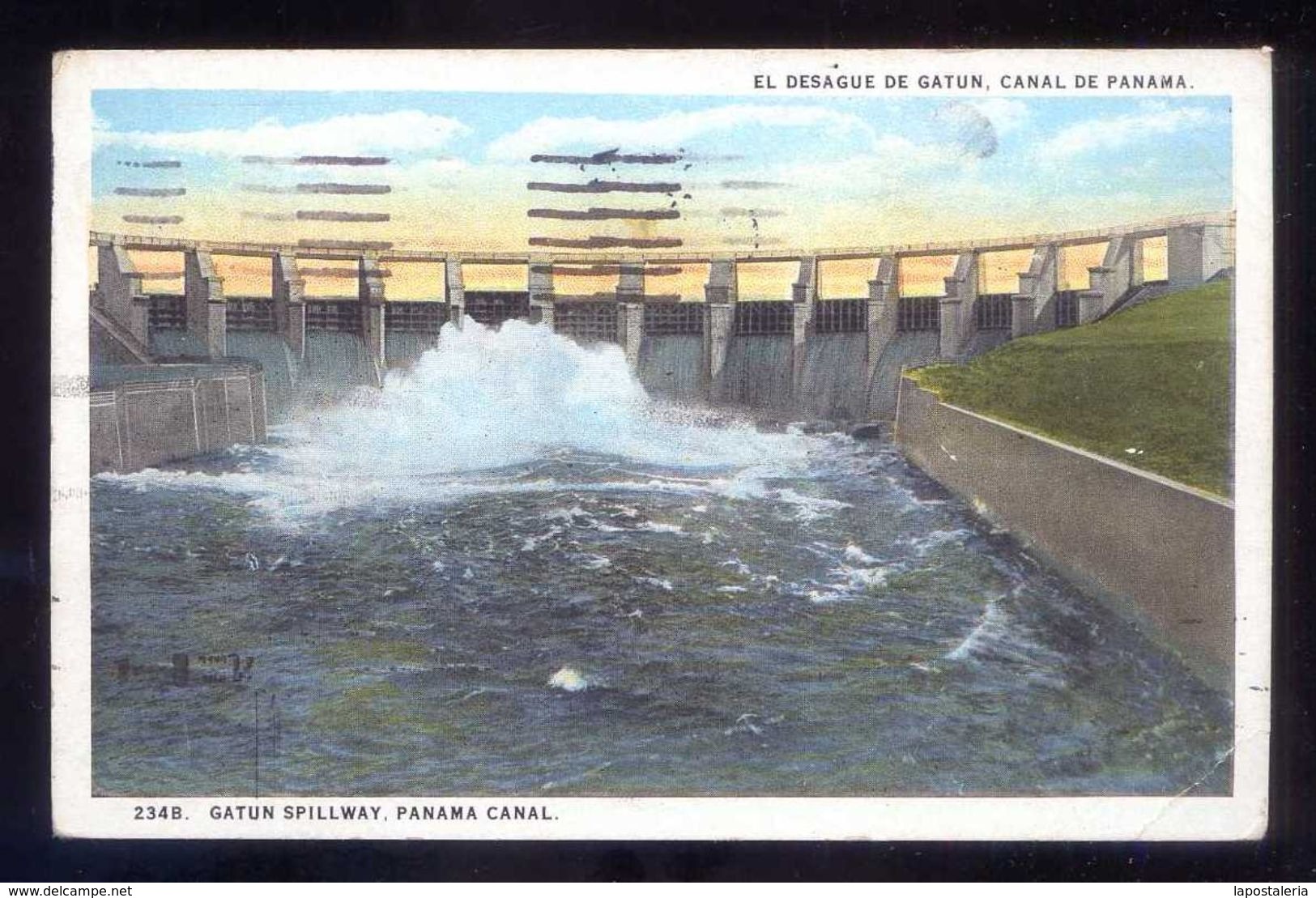 Panamá. Canal Zone. *El Desague De Gatun* Ed. J. L. Maduro Nº 234-B. Circulada 1931. - Panamá