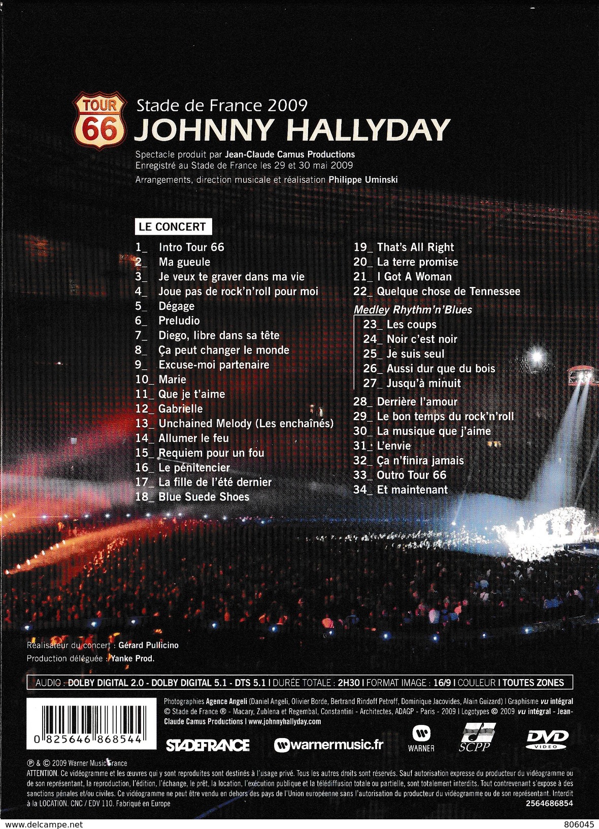 Johnny Hallyday Tour 66 - Musik-DVD's