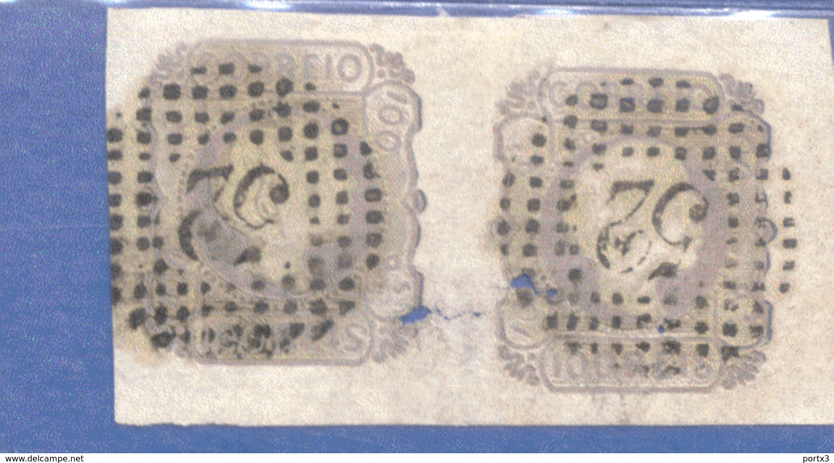 Portugal 08 Paar König Pedro V Used  Gestempelt (11) - Used Stamps