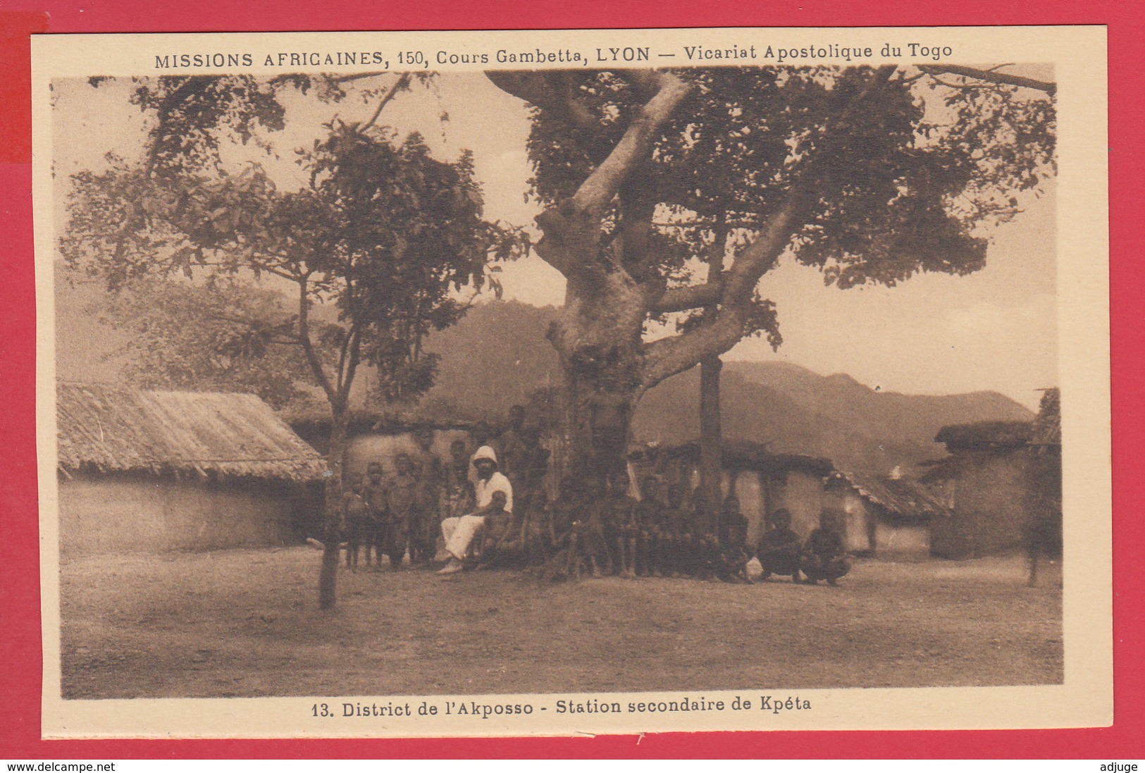 CPA- TOGO- Missions Africaines - AKPOSSO - Station De KPÉTA - Animation*** TBE * 2 SCANS - Togo