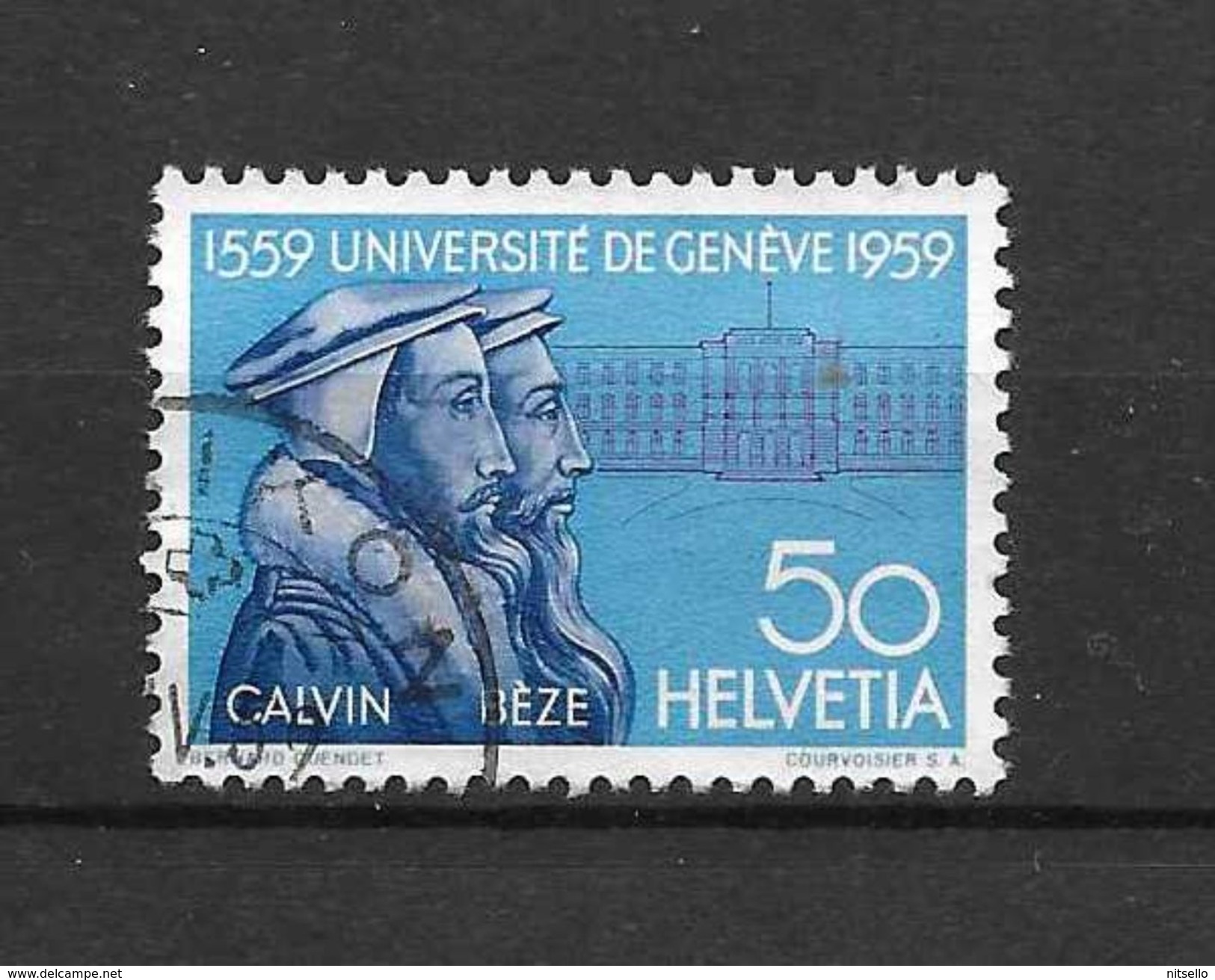 LOTE 1530   ///   (C010)  SUIZA  1959   YVERT Nº: 624 - Used Stamps
