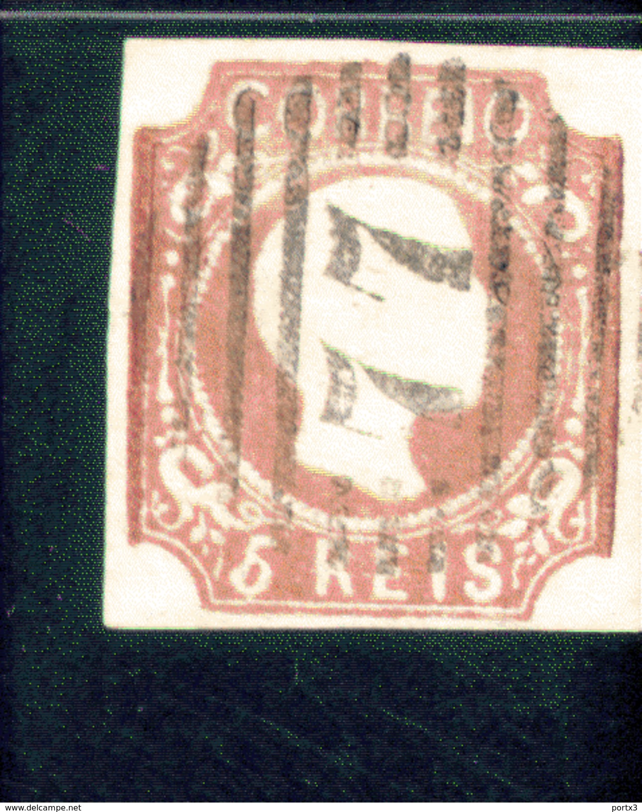 Portugal 09 B König Pedro V Used  Gestempelt (3) - Used Stamps