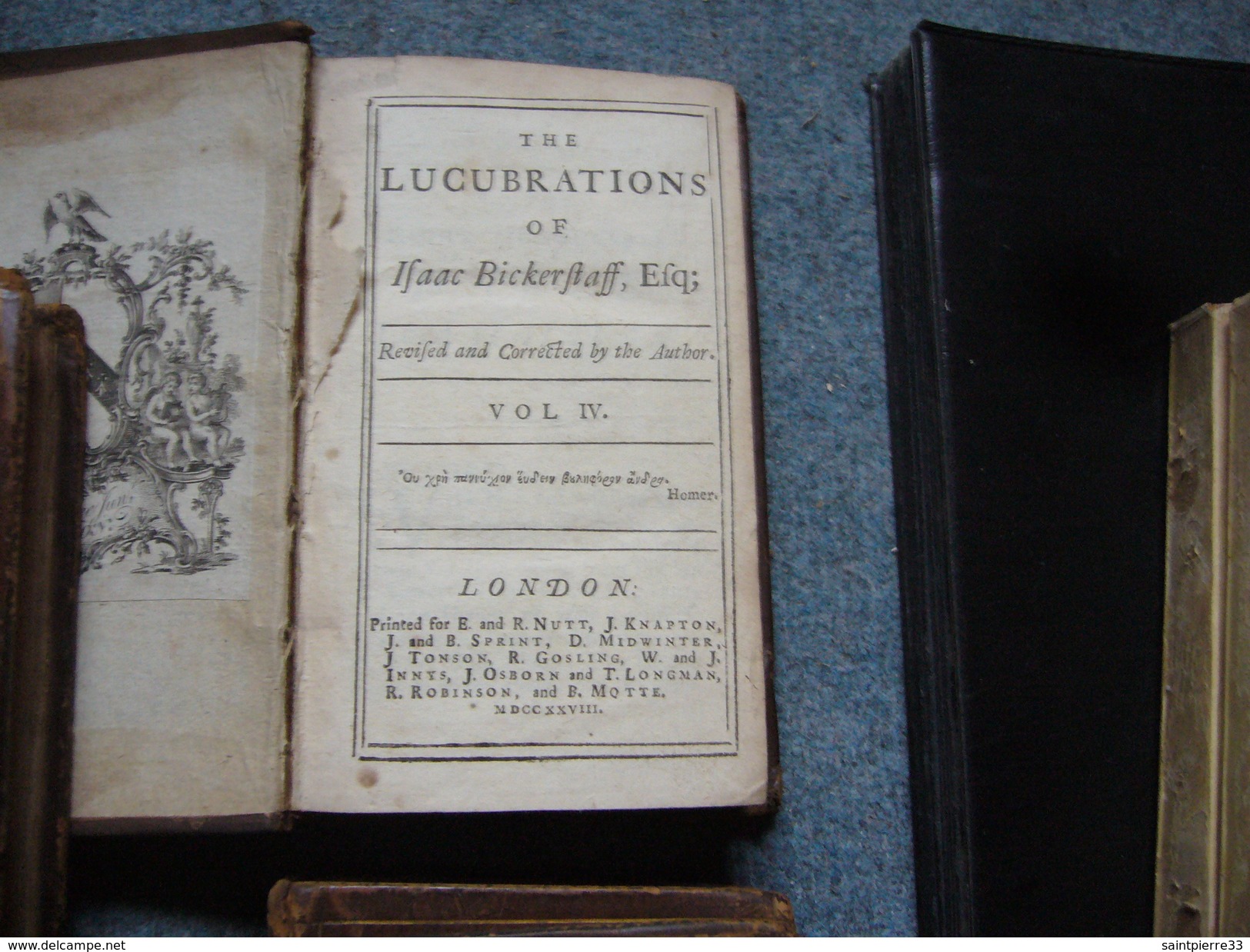 Richard Steele The Tatler The Lucubrations Of Isaac Bickerstaff 1728 In Four Vol. - 1700-1799